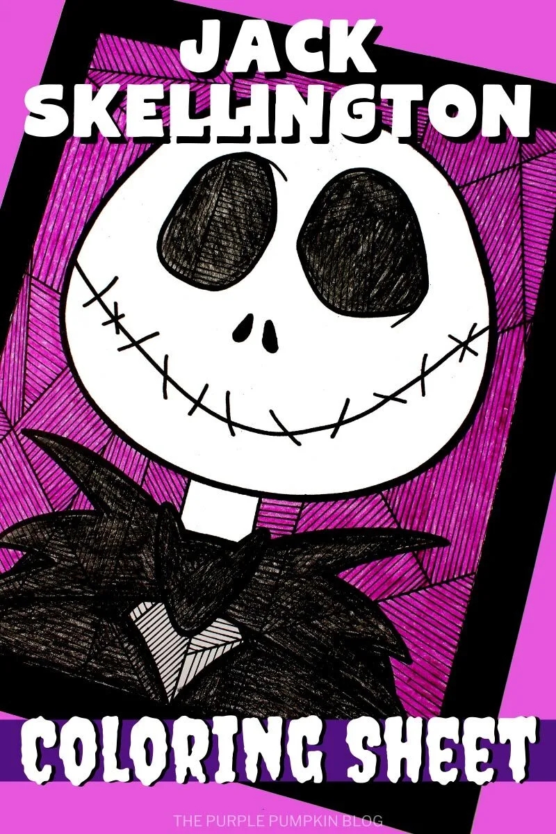 Free Printable Jack Skellington Coloring Sheet U0026 Line Study