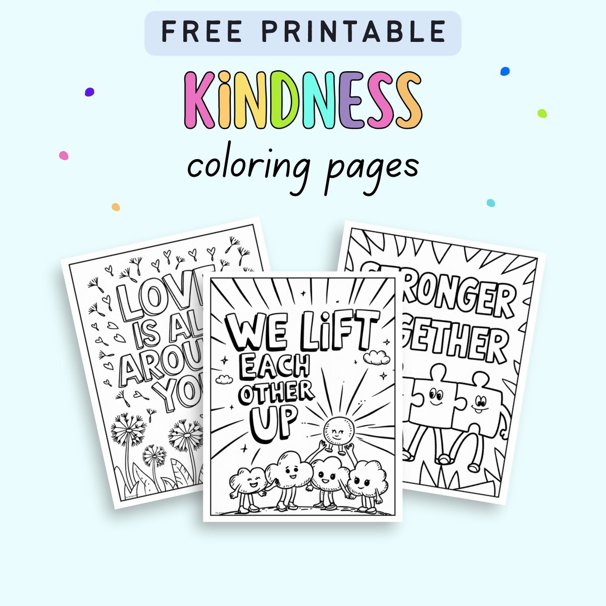 Free Printable Kindness Coloring Pages The Artisan Life Free Printable Kindness Coloring Pages The Artisan Life
