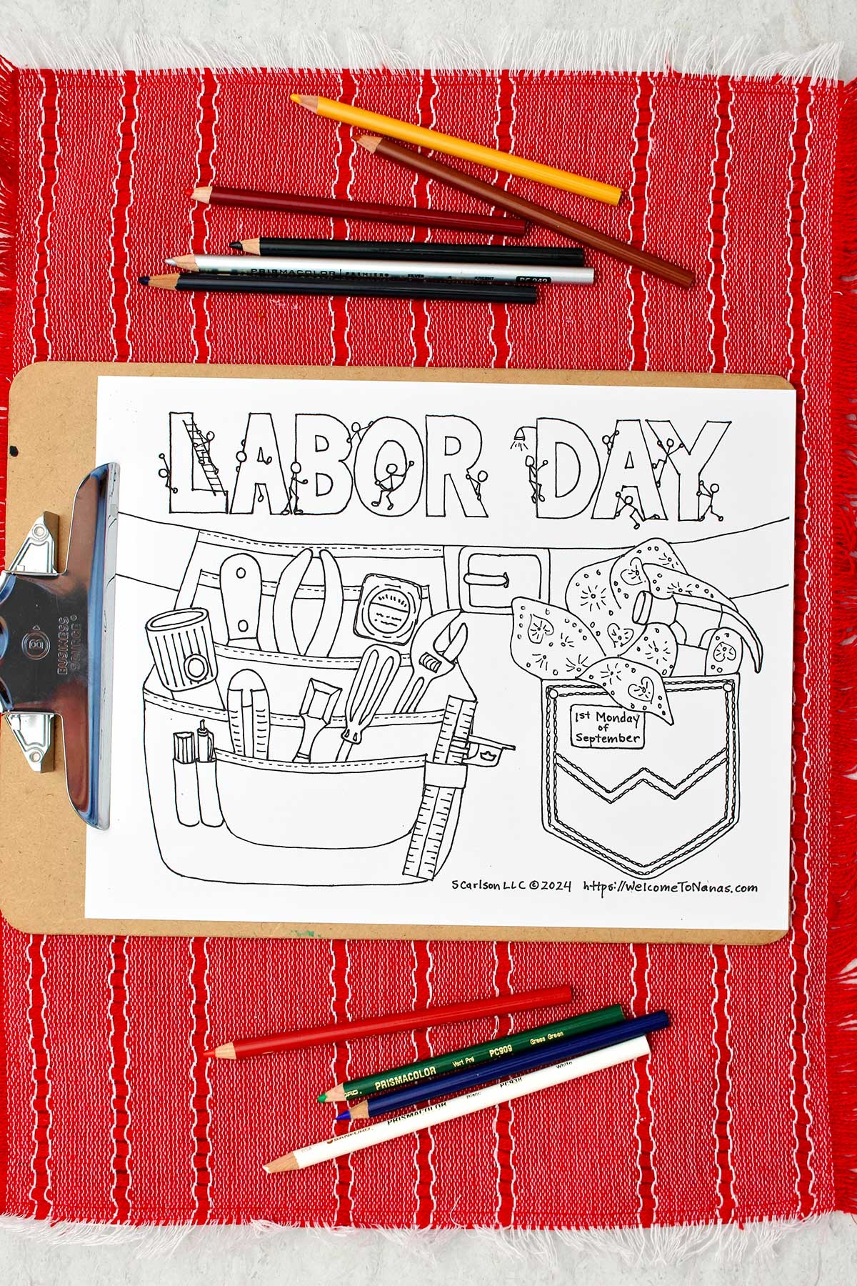 Free Printable Labor Day Coloring Page Welcome To Nana s