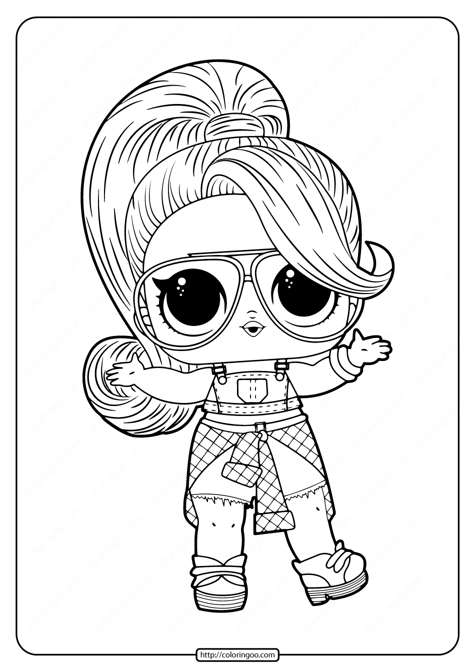 Free Printable LOL Doll Twang Coloring Pages Free Printable LOL Doll Twang Coloring Pages