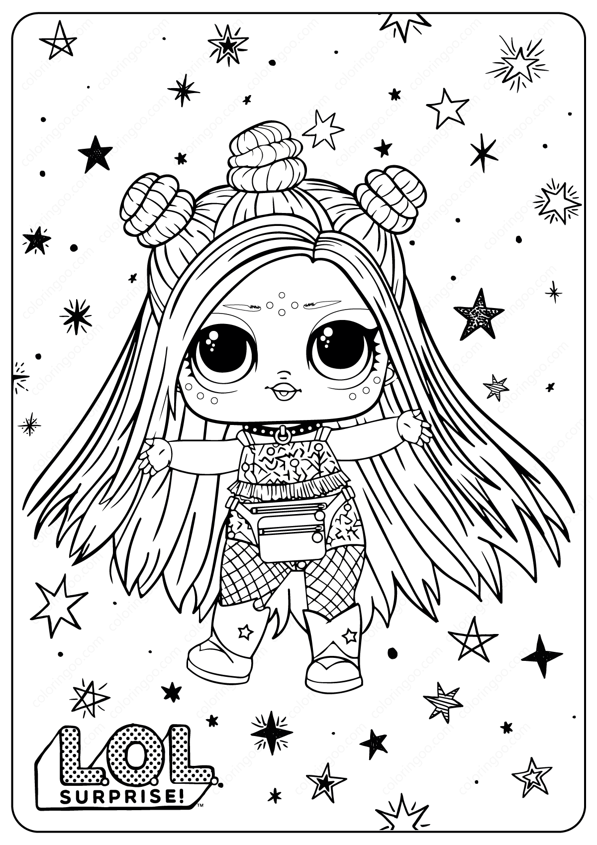 Free Printable LOL Surprise Hairgoals Coloring Pages Free Printable LOL Surprise Hairgoals Coloring Pages