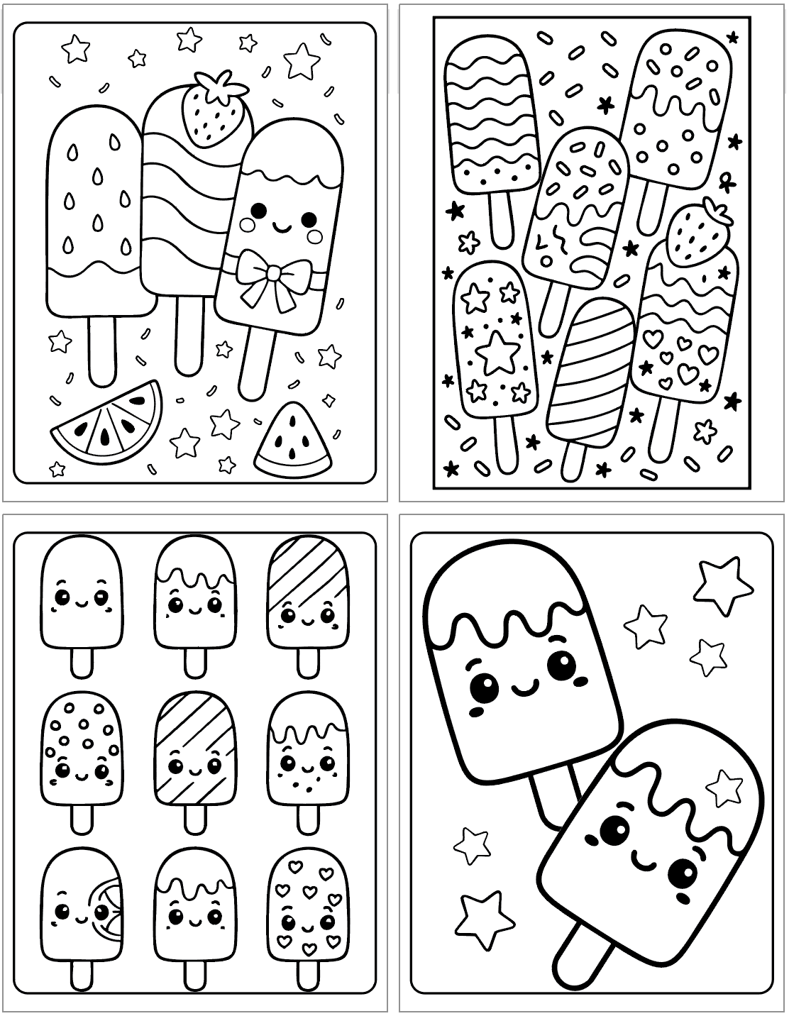 Free Printable Popsicle Coloring Pages The Artisan Life Free Printable Popsicle Coloring Pages The Artisan Life