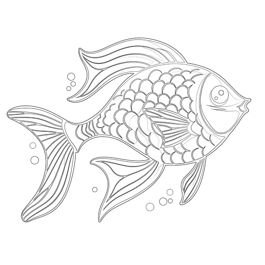 Free Printable Rainbow Fish Coloring Pages Coloring Pages Mimi Panda