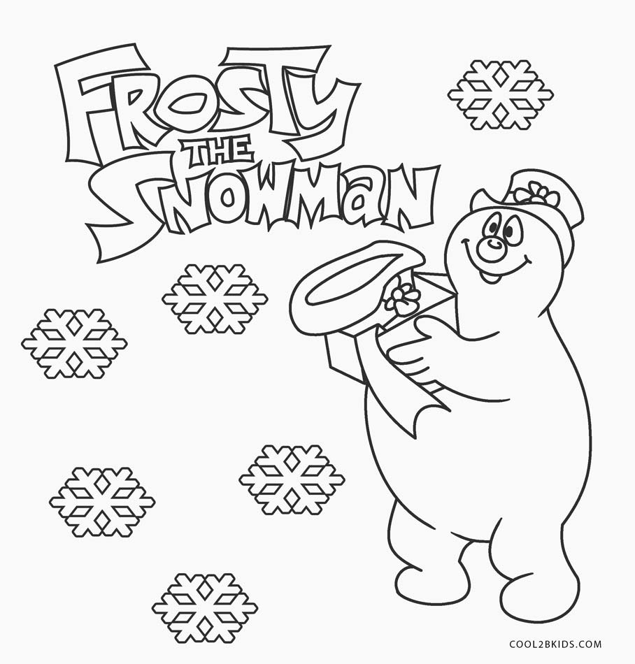 Free Printable Snowman Coloring Pages For Kids Free Printable Snowman Coloring Pages For Kids