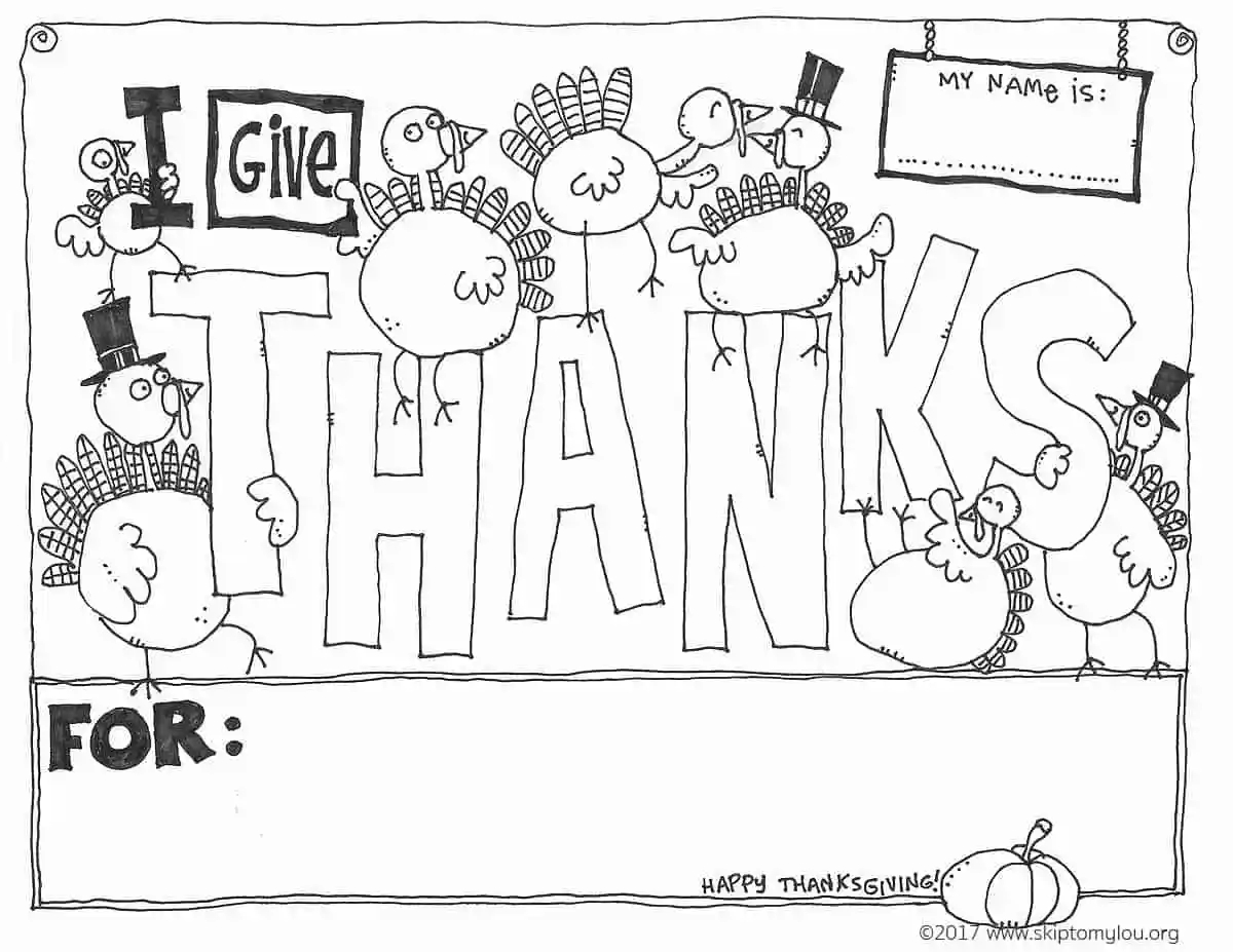 Free Printable Thanksgiving Coloring Sheets Top