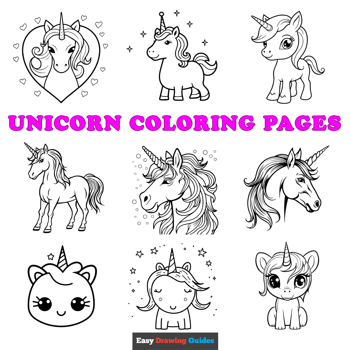 Free Printable Unicorn Coloring Pages For Kids Free Printable Unicorn Coloring Pages For Kids