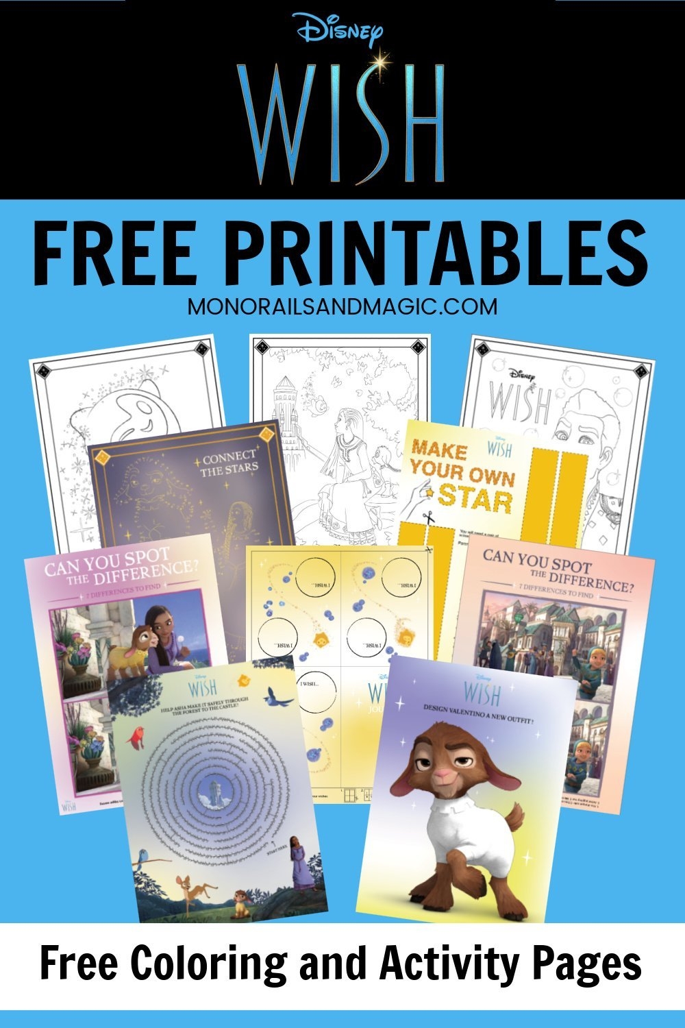 Free Wish Coloring Pages