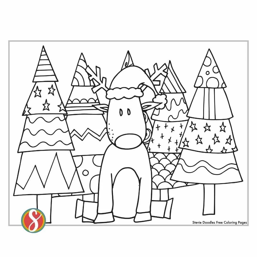 Christmas Coloring Pages Easy Printable Christmas Coloring Pages Easy Printable