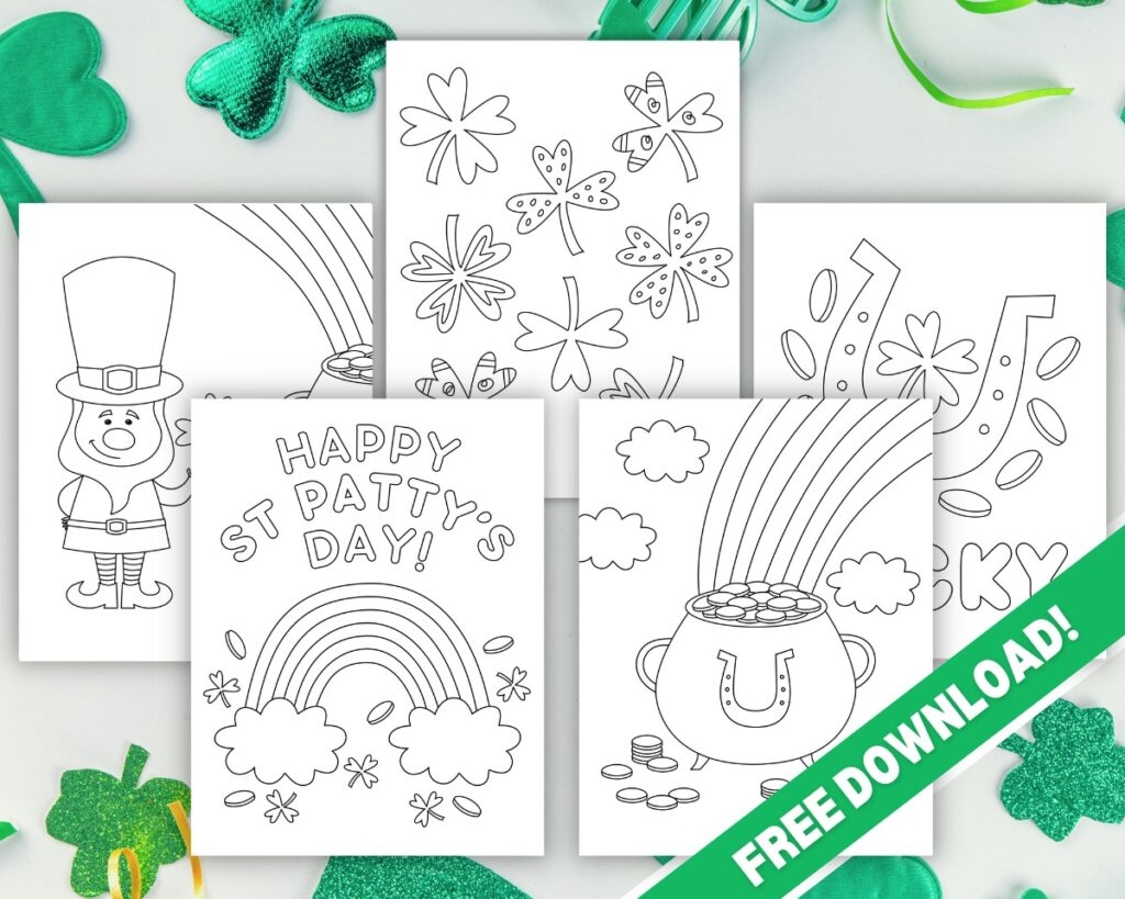 Free Saint Patrick s Day Coloring Pages The Craft at Home Family