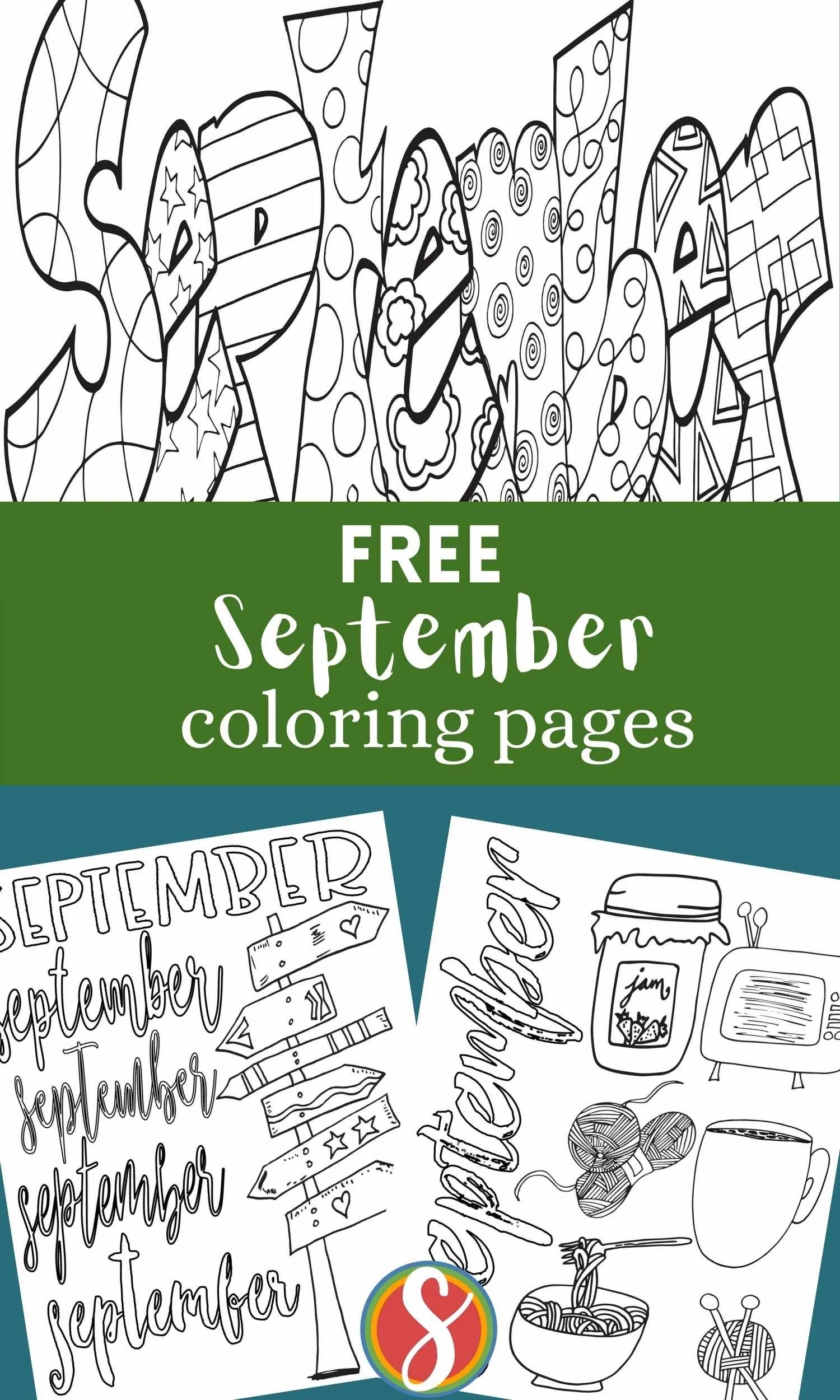 Free September Coloring Pages Stevie Doodles Free September Coloring Pages Stevie Doodles