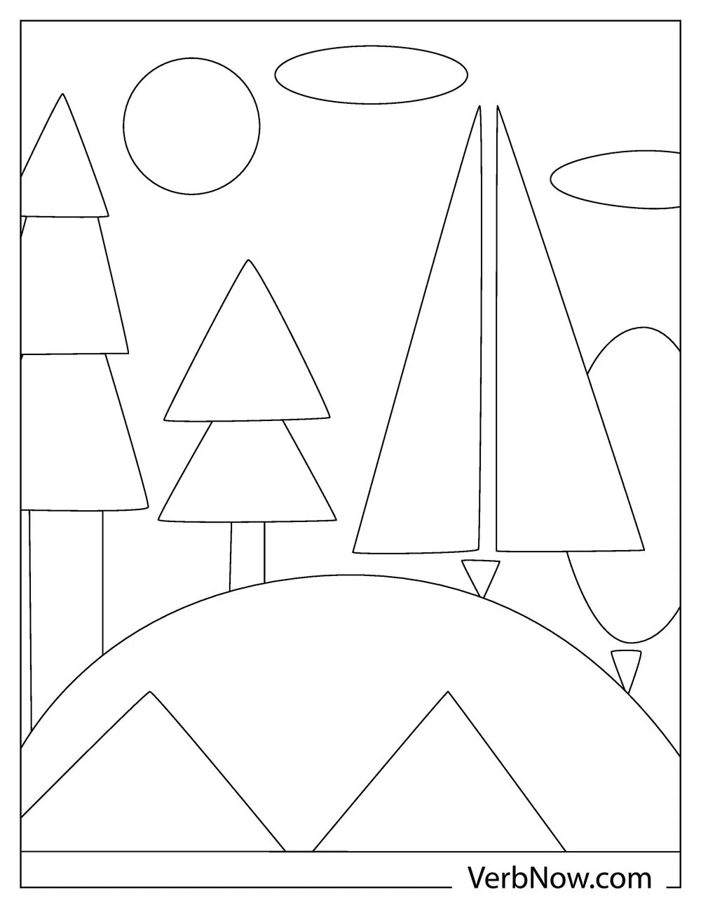 Shape Coloring Pages Printable