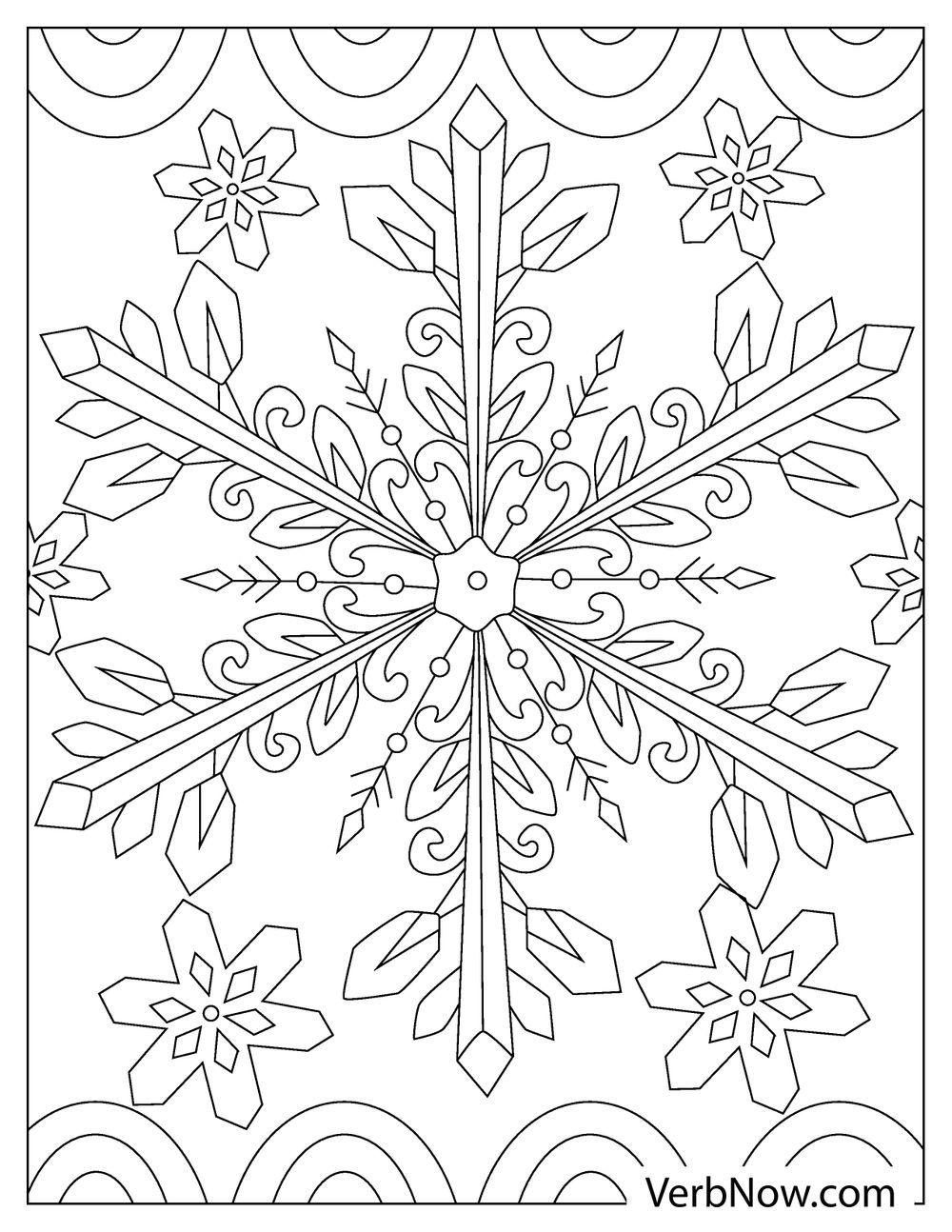 Free SNOWFLAKES Coloring Pages For Download Printable PDF Free SNOWFLAKES Coloring Pages For Download Printable PDF