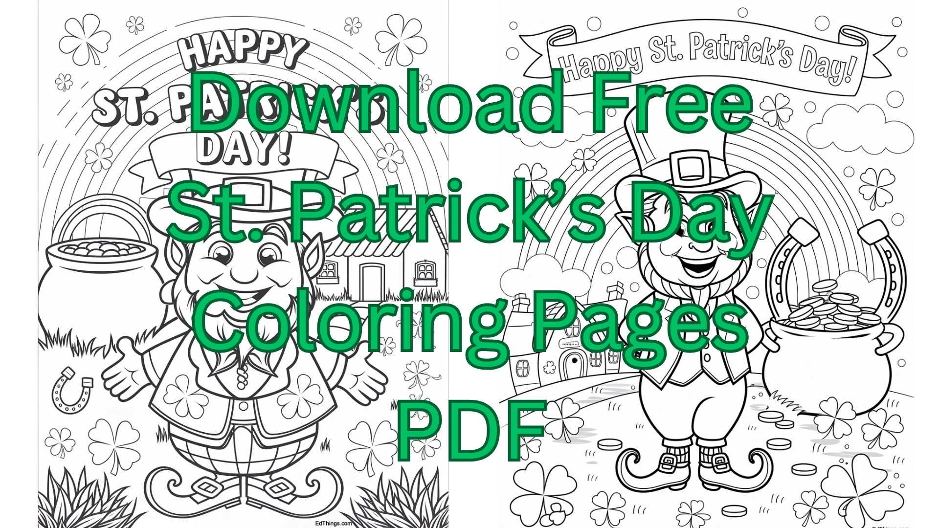 Free Coloring Pages For St Patricks Day