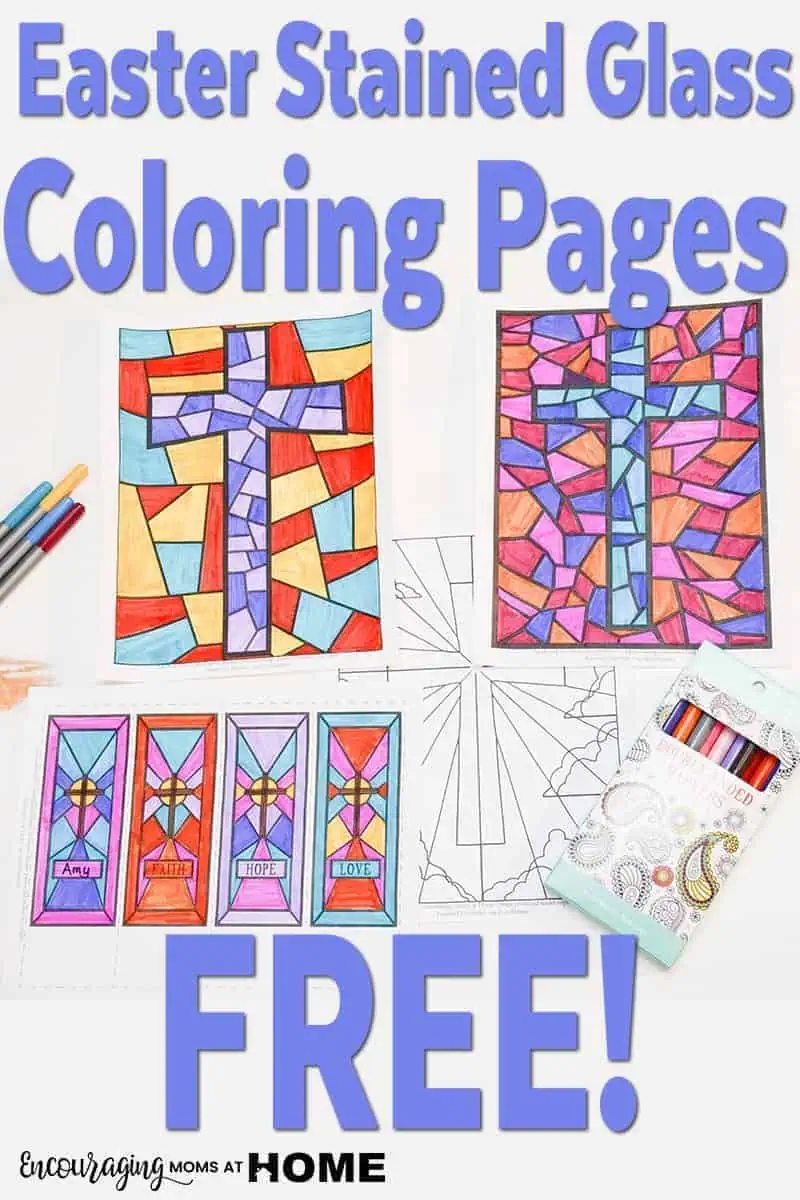 Free Stained Glass Coloring Pages And Bookmarks For Easter Free Stained Glass Coloring Pages And Bookmarks For Easter