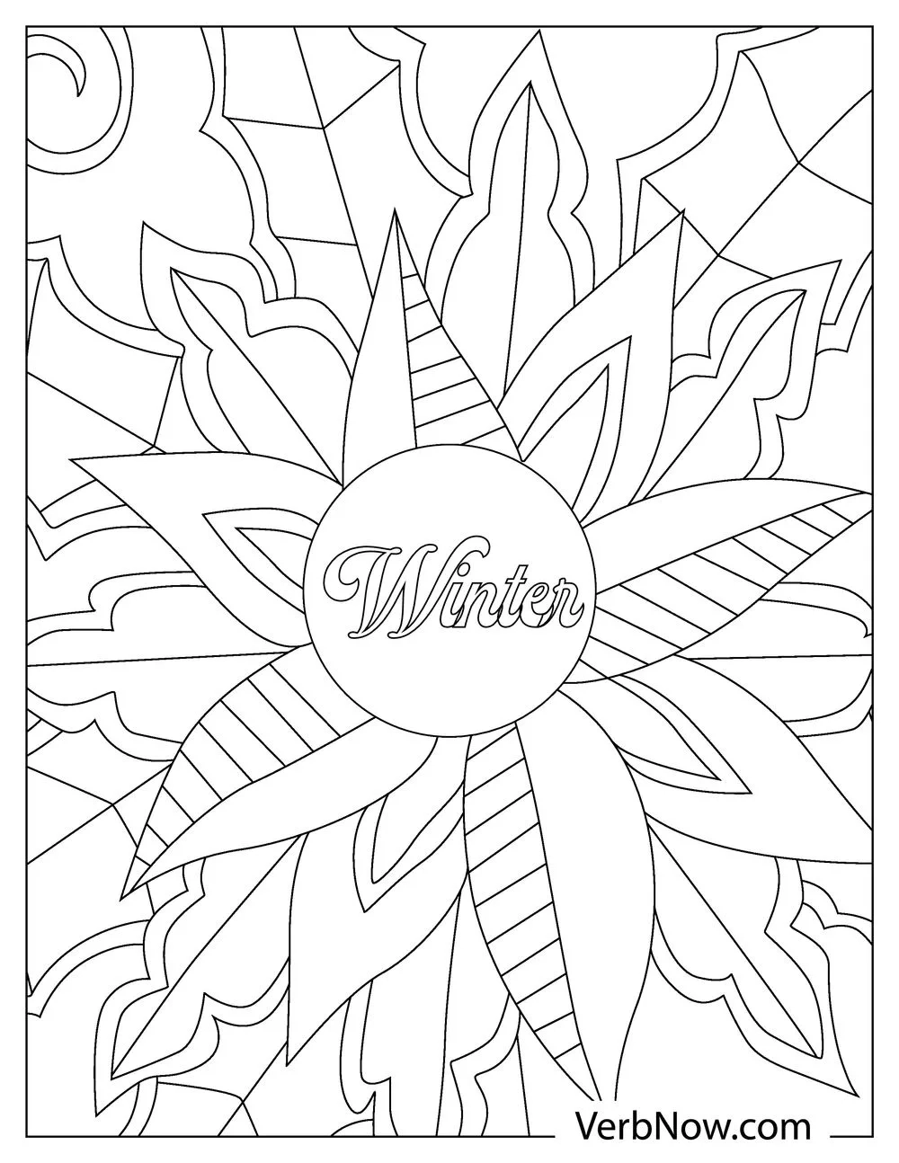 Free WINTER Coloring Pages For Download Printable PDF 