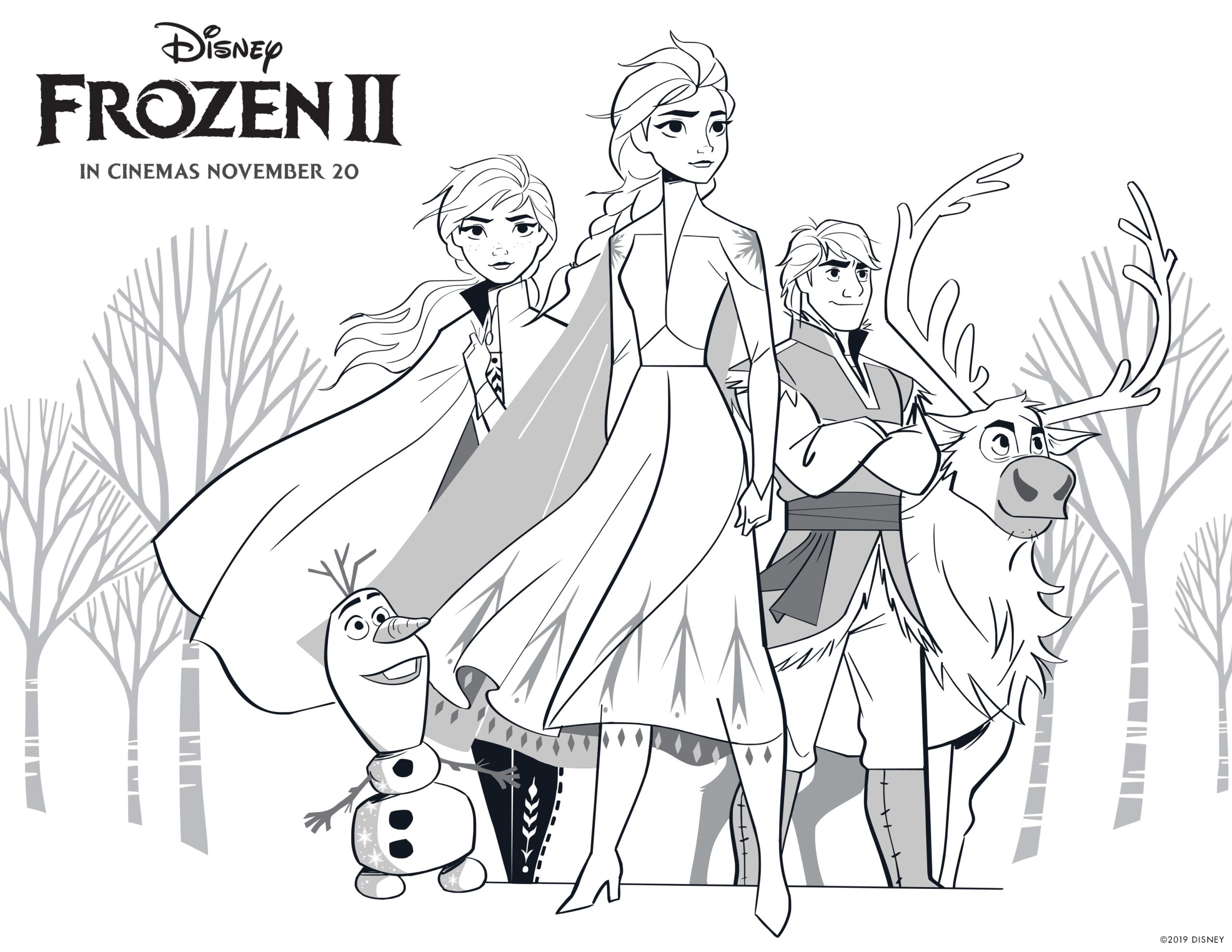 Olaf Coloring Pages Free