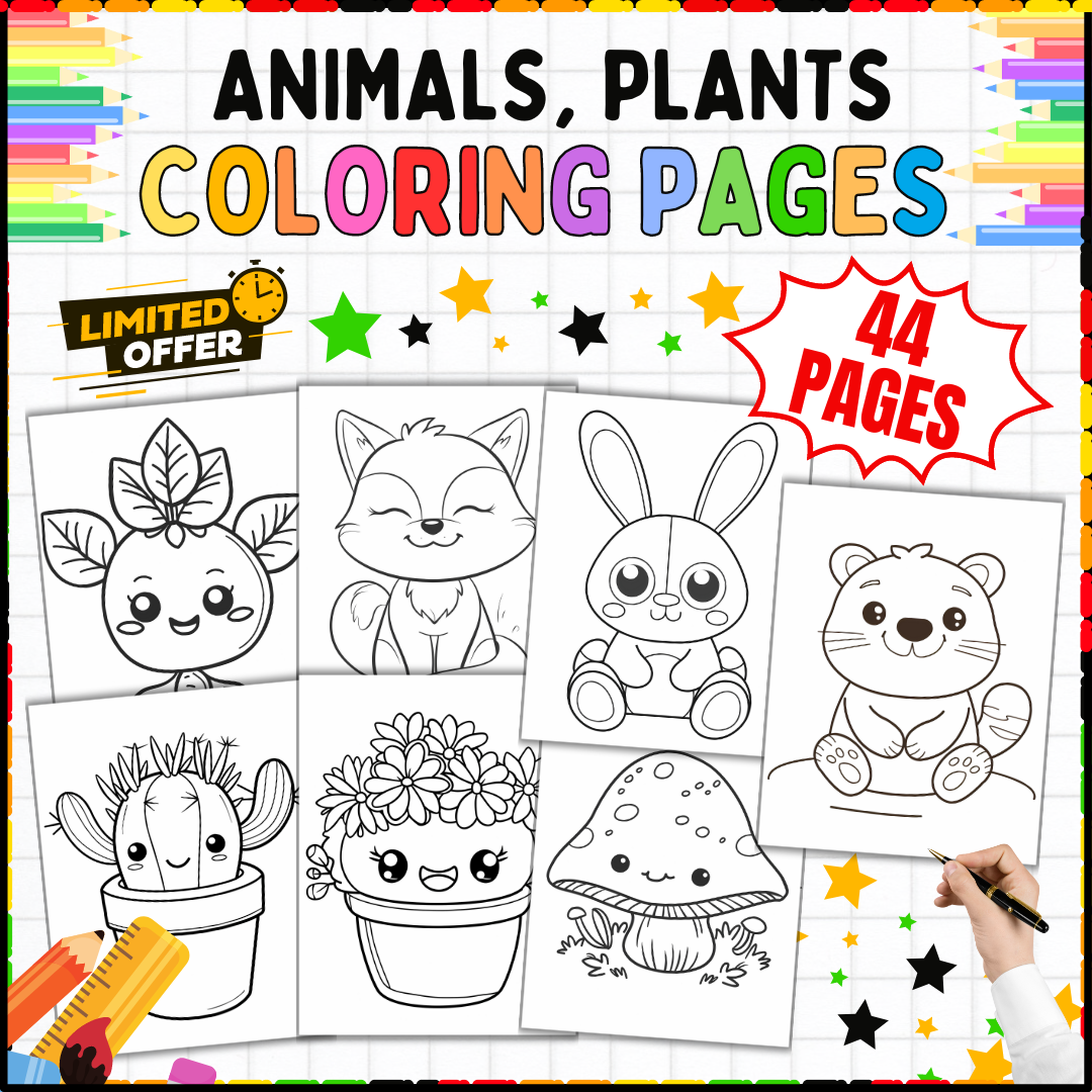 Free Coloring Pages Plants