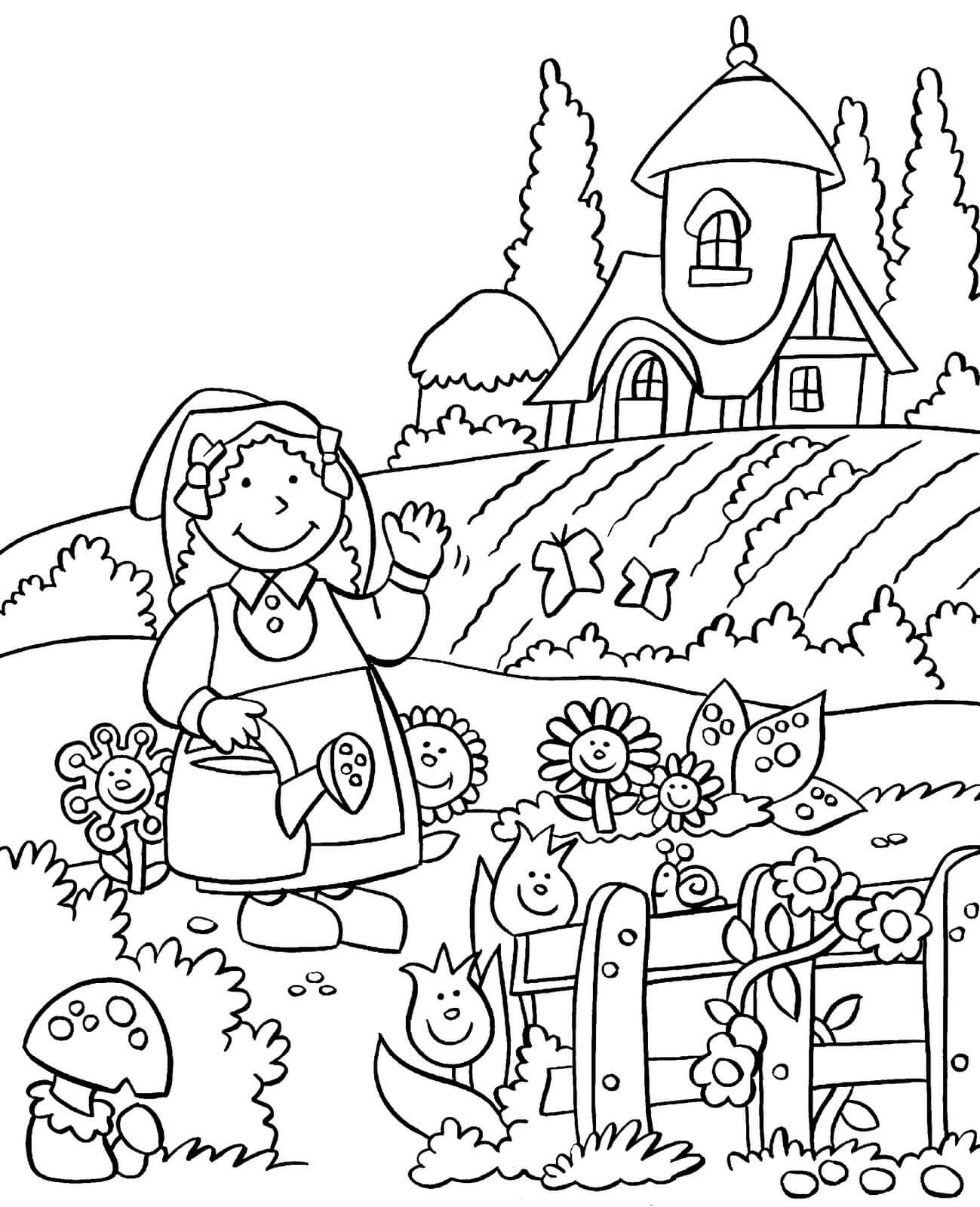 Garden Coloring Pages Printable Coloring Pages FREE Garden Coloring Pages Printable Coloring Pages FREE