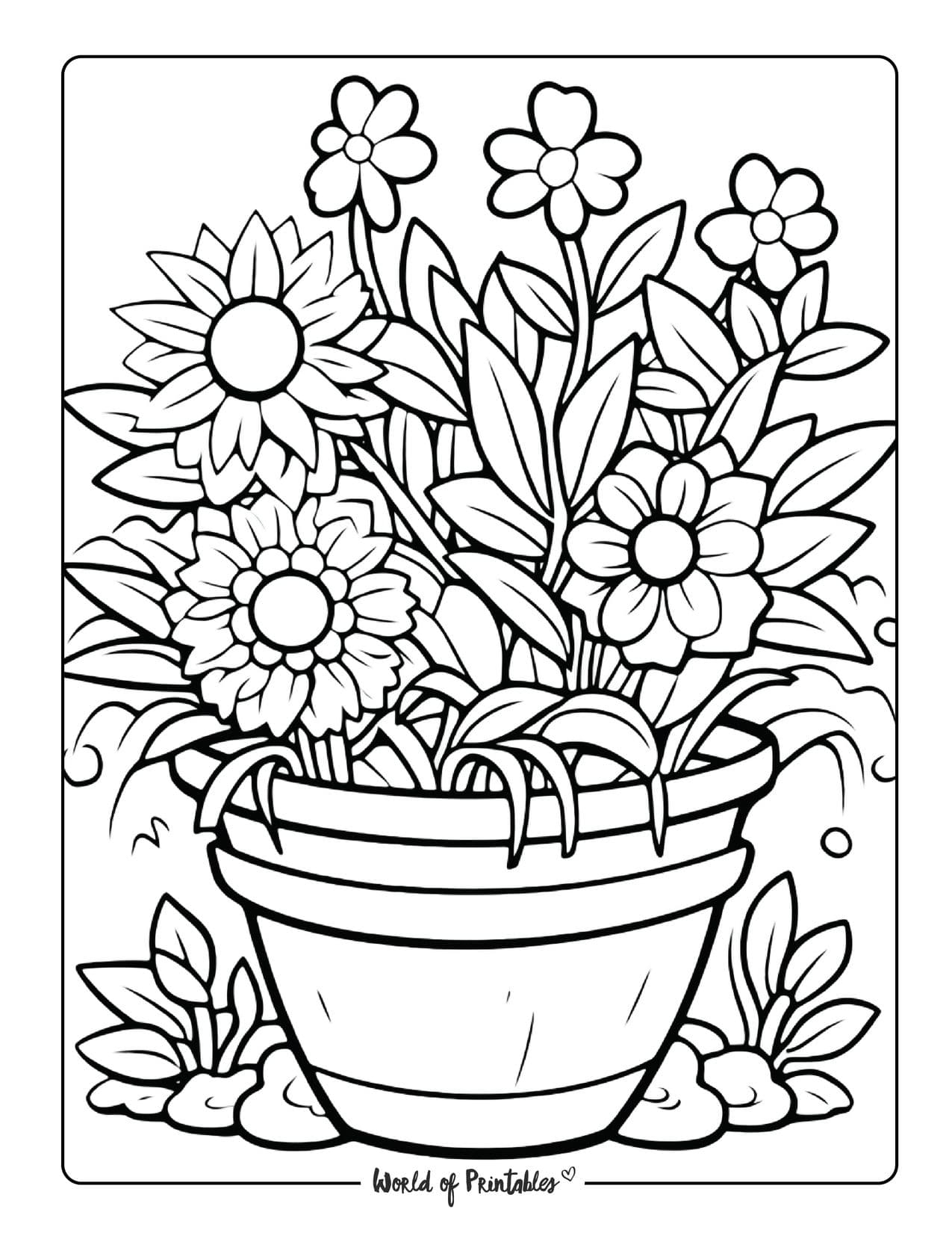 Garden Coloring Pages World Of Printables