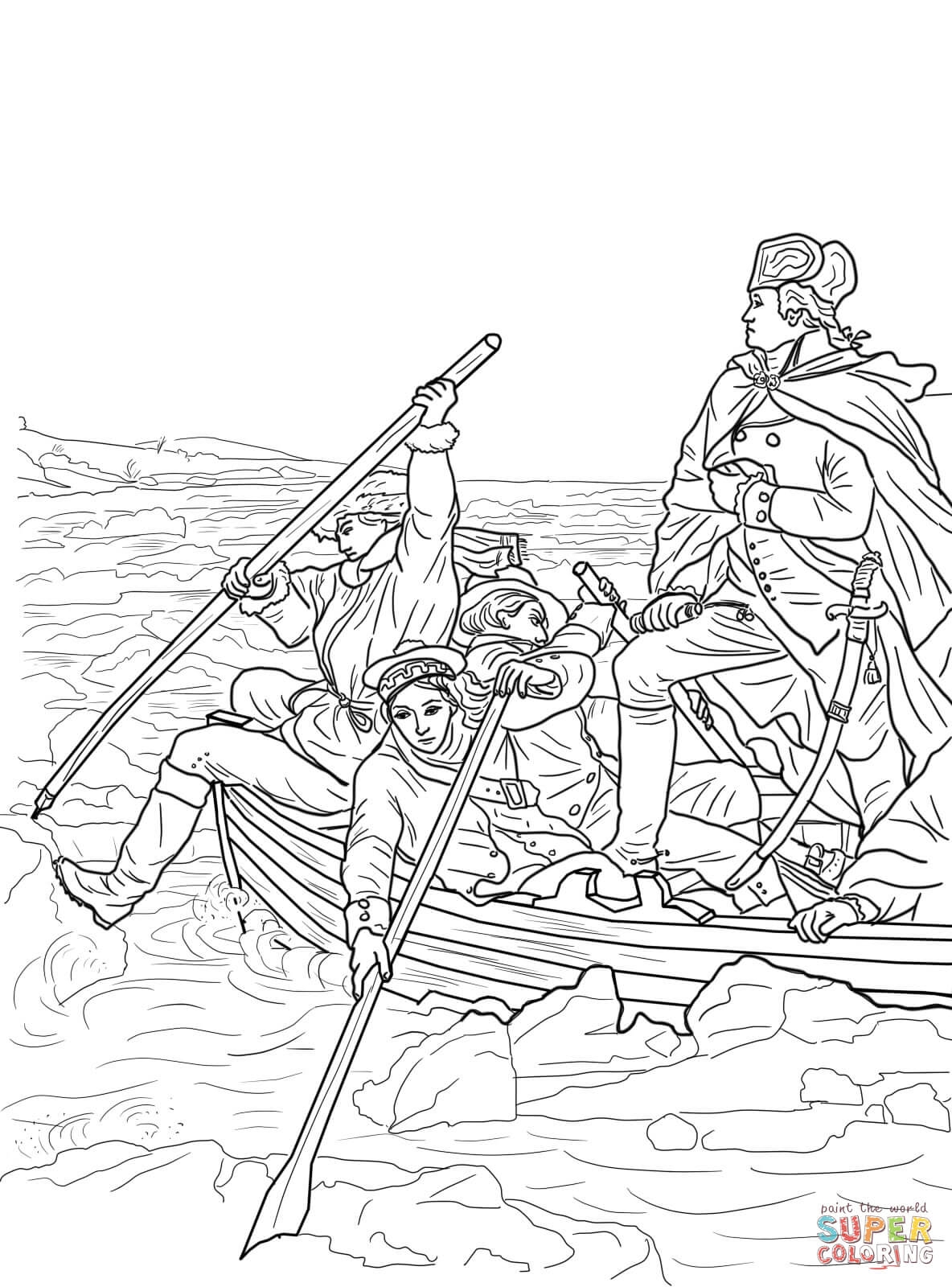 George Washington Coloring Page Printable George Washington Coloring Page Printable