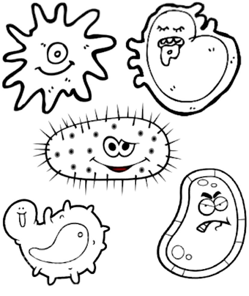 Germ Coloring Page For Kids Free Printable Germ Coloring Page For Kids Free Printable