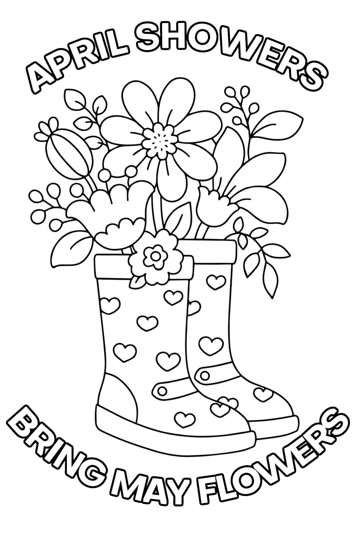 April Coloring Pages Free