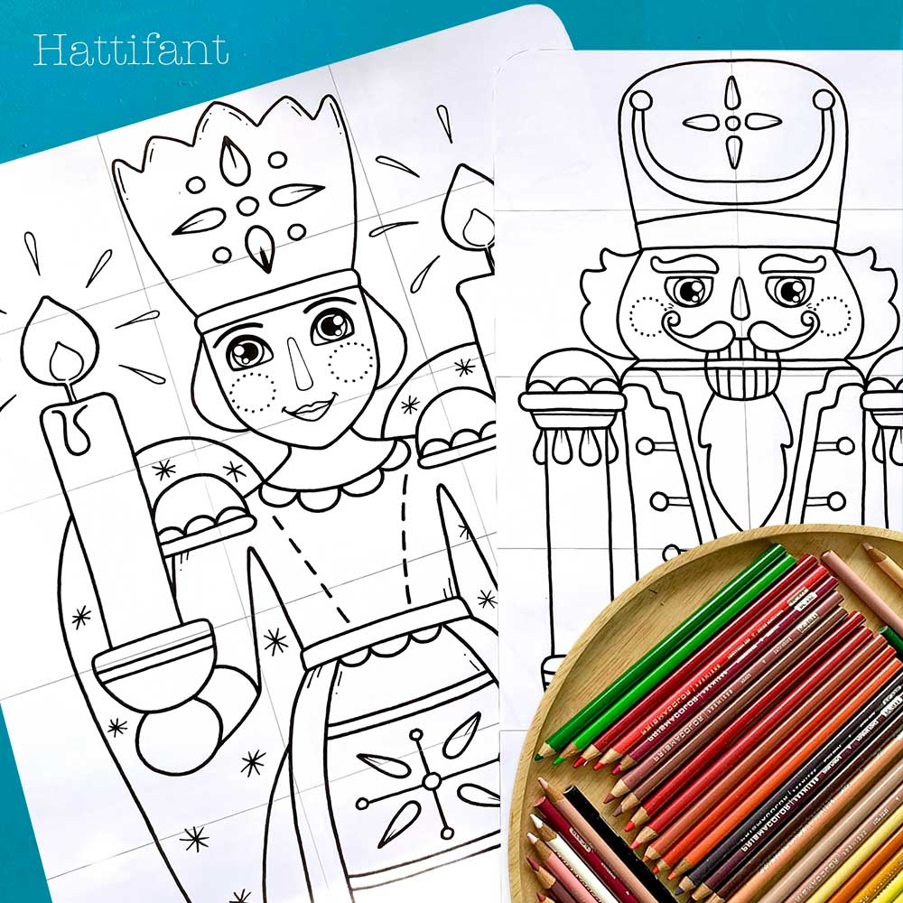GIANT Poster Nutcracker To Color Hattifant GIANT Poster Nutcracker To Color Hattifant