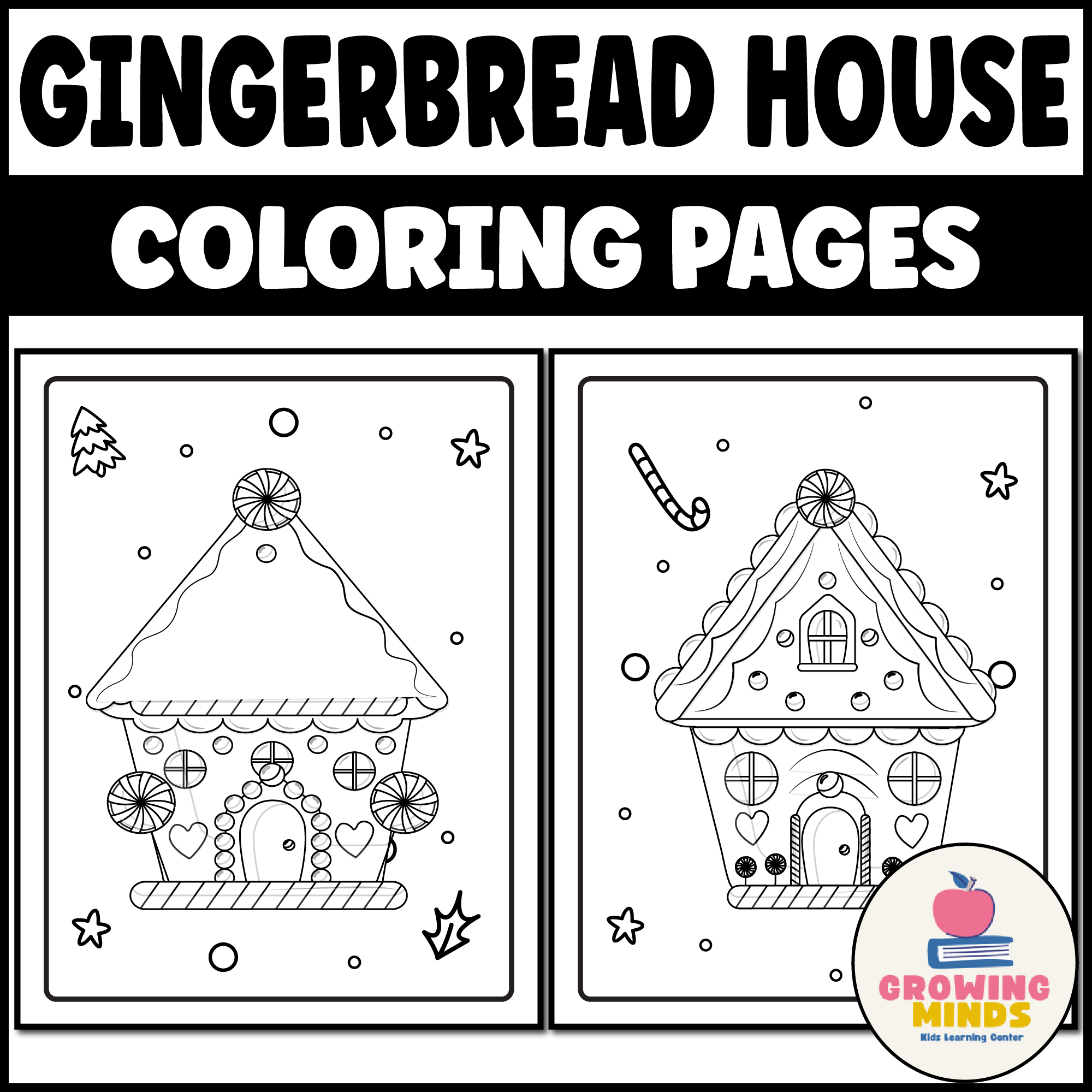 Gingerbread House Christmas Holiday Coloring Pages Winter Christmas Coloring Made By Teachers