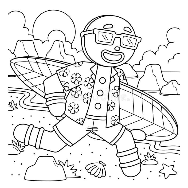 Gingerbread Coloring Pages Free Printable