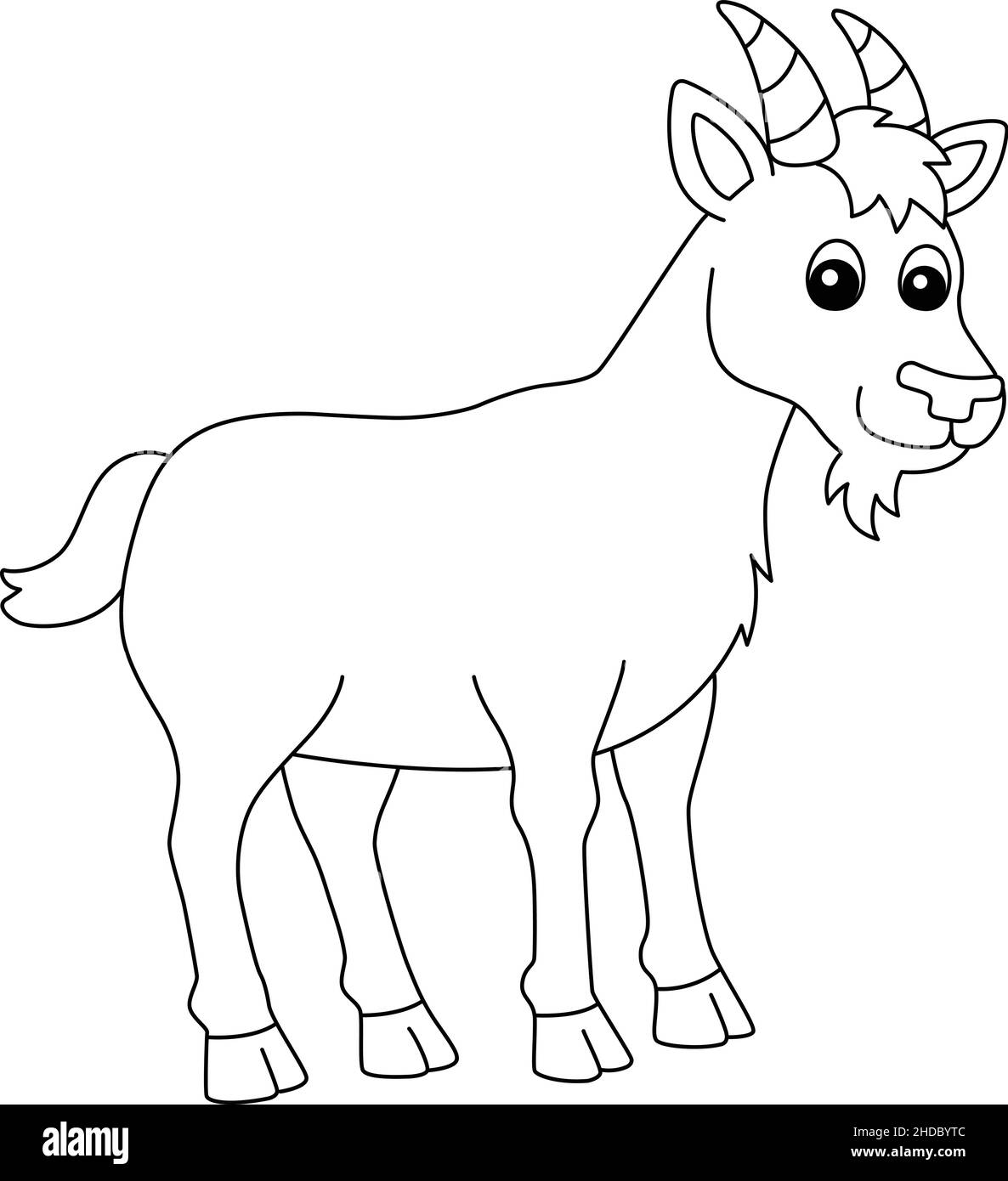 Goat Coloring Page Isolated For Kids Stock Vector Image Art Alamy Goat Coloring Page Isolated For Kids Stock Vector Image Art Alamy