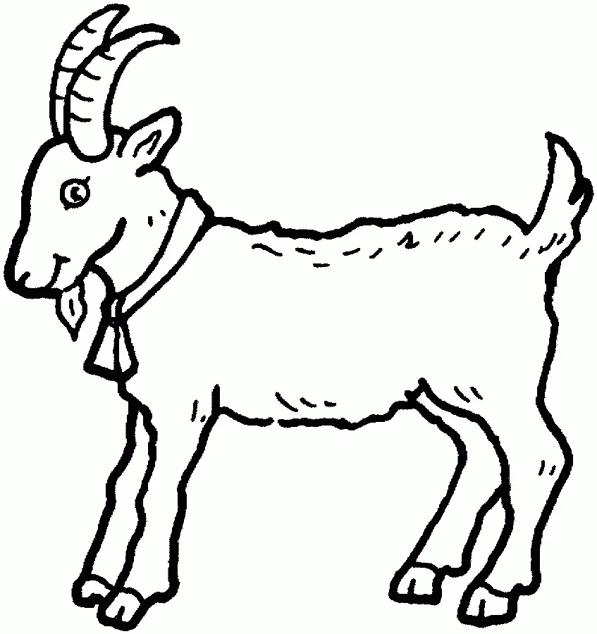 Goat Coloring Pages Printable Goat Coloring Pages Printable