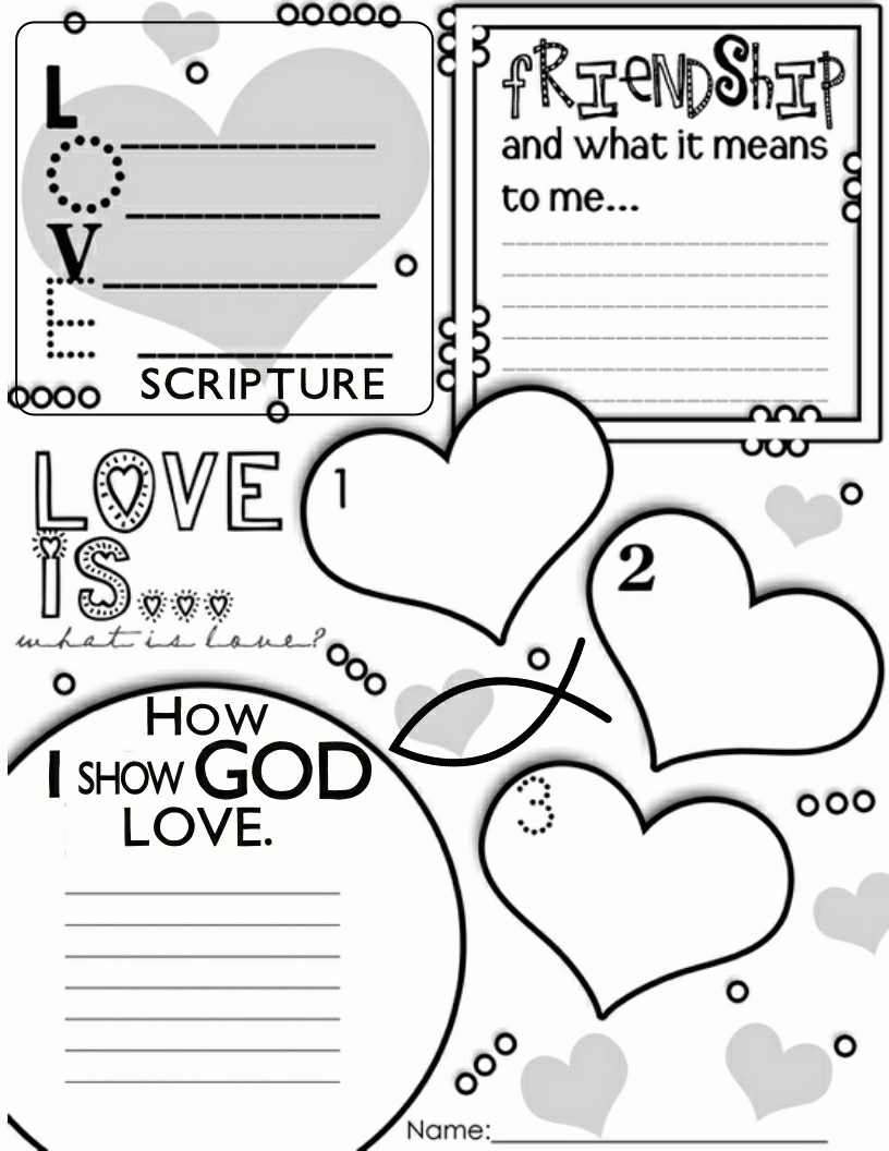 God Is Love Coloring Pages Free Printable