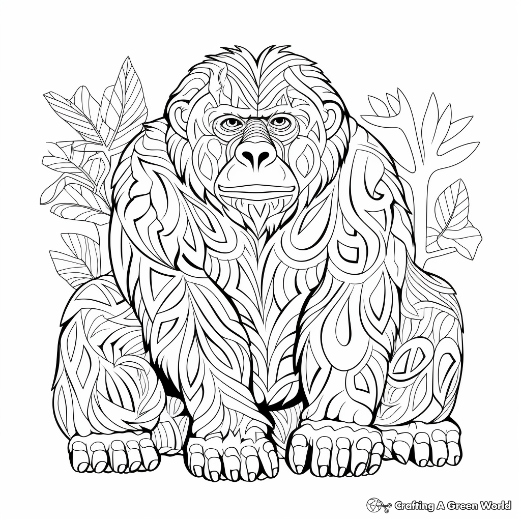Gorilla Coloring Pages Free Printable Gorilla Coloring Pages Free Printable