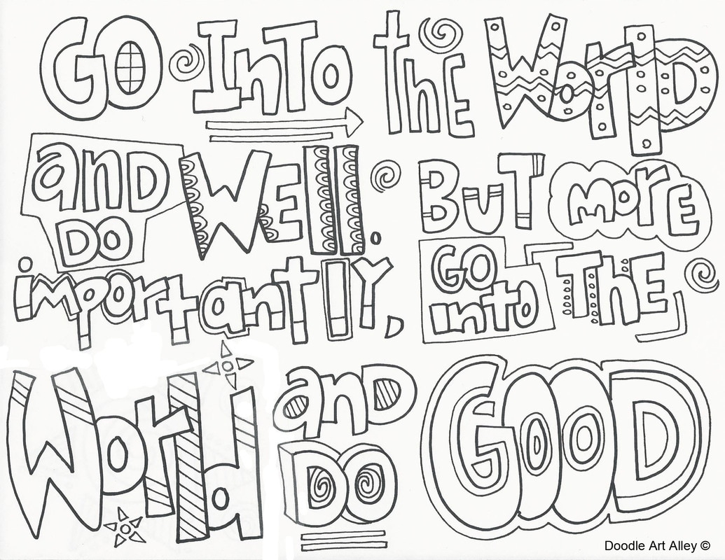 Graduation Coloring Pages DOODLE ART ALLEY