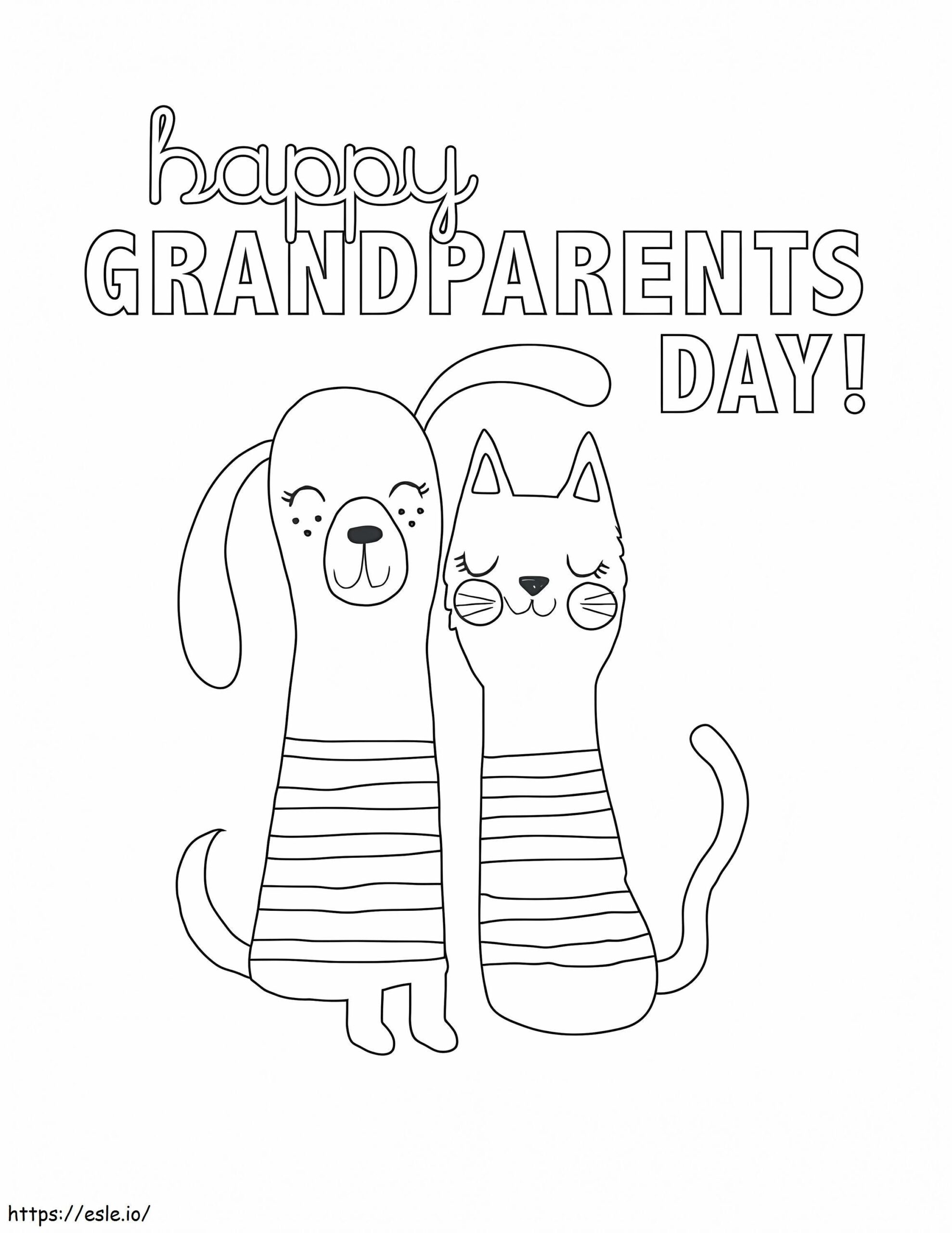 Grandparents Day 3 Coloring Page Grandparents Day 3 Coloring Page
