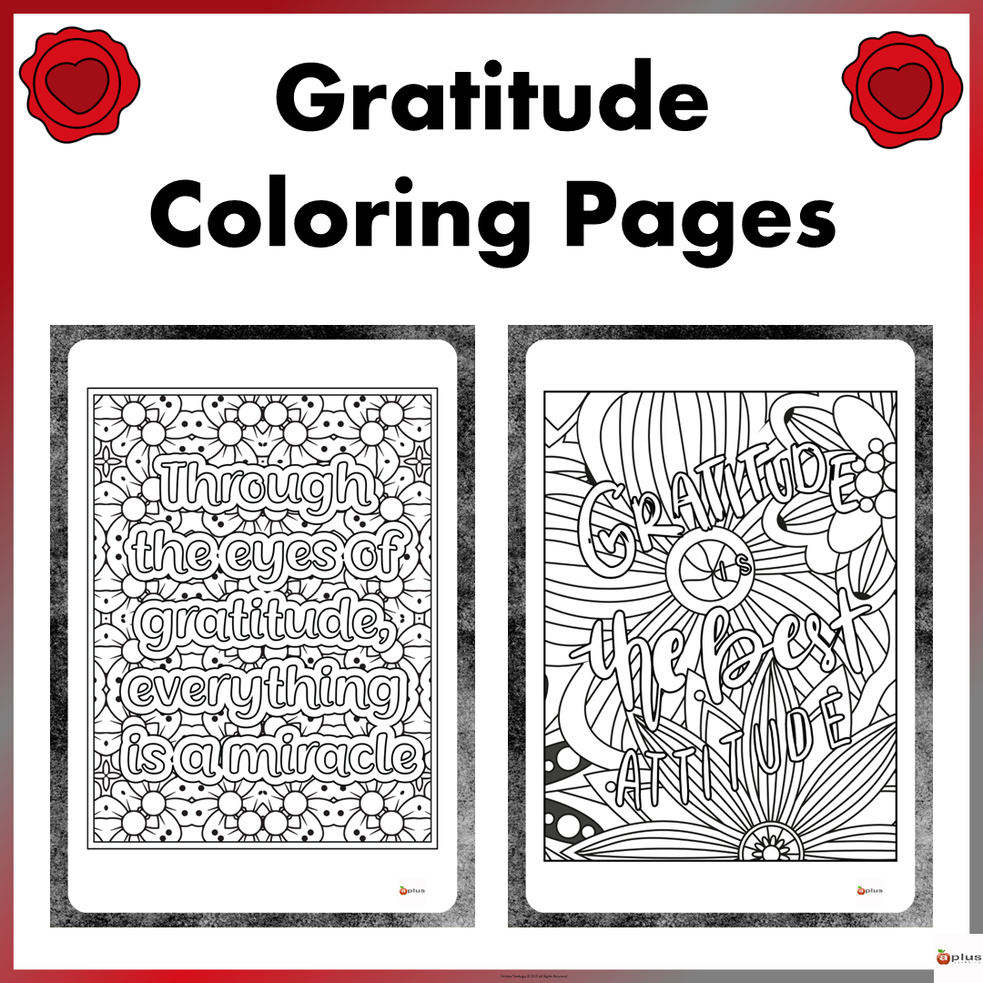 Gratitude Coloring Pages Made By Teachers