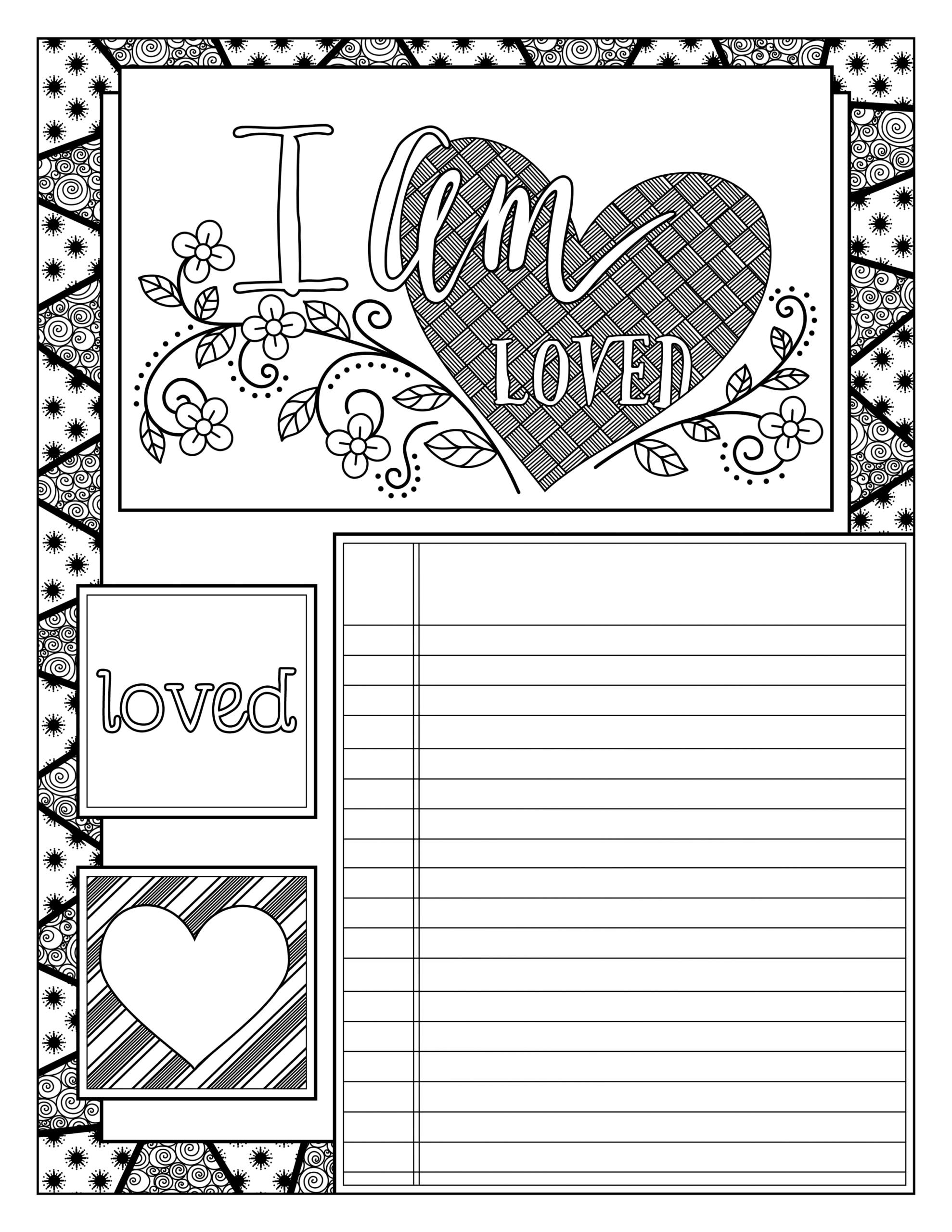 Gratitude Journal Coloring Pages Ashley Yeo Gratitude Journal Coloring Pages Ashley Yeo