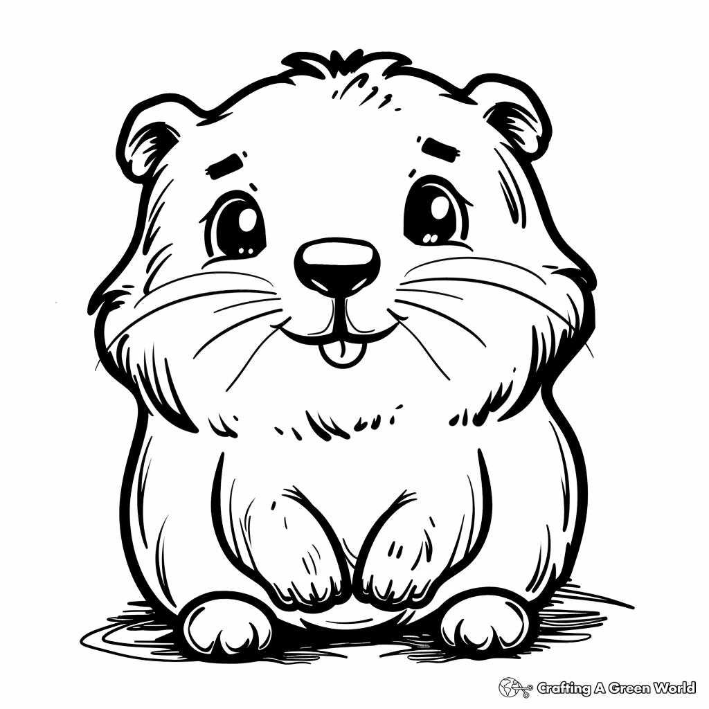 Ground Hog Coloring Pages Free U0026 Printable 