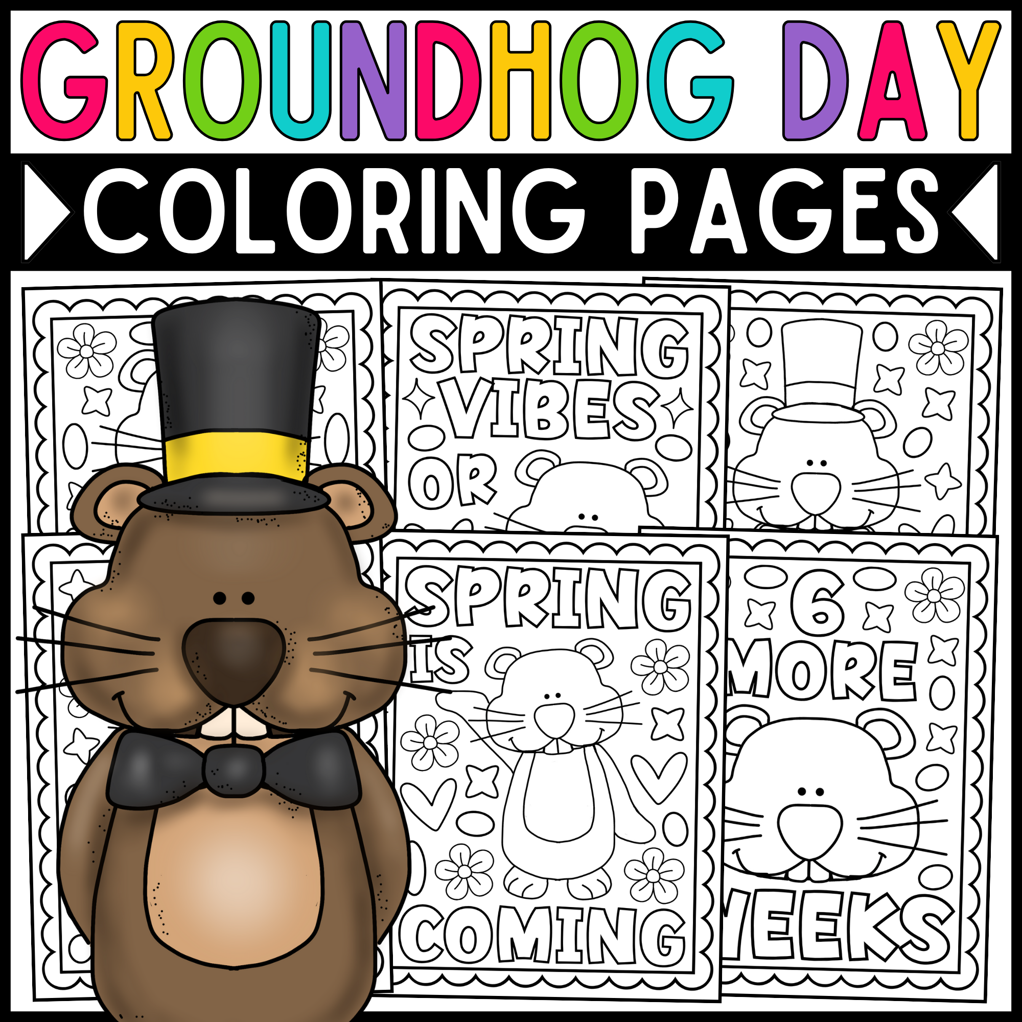 Groundhog Day Coloring Pages Groundhog Day Coloring Sheets Activities Made By Teachers Groundhog Day Coloring Pages Groundhog Day Coloring Sheets Activities Made By Teachers