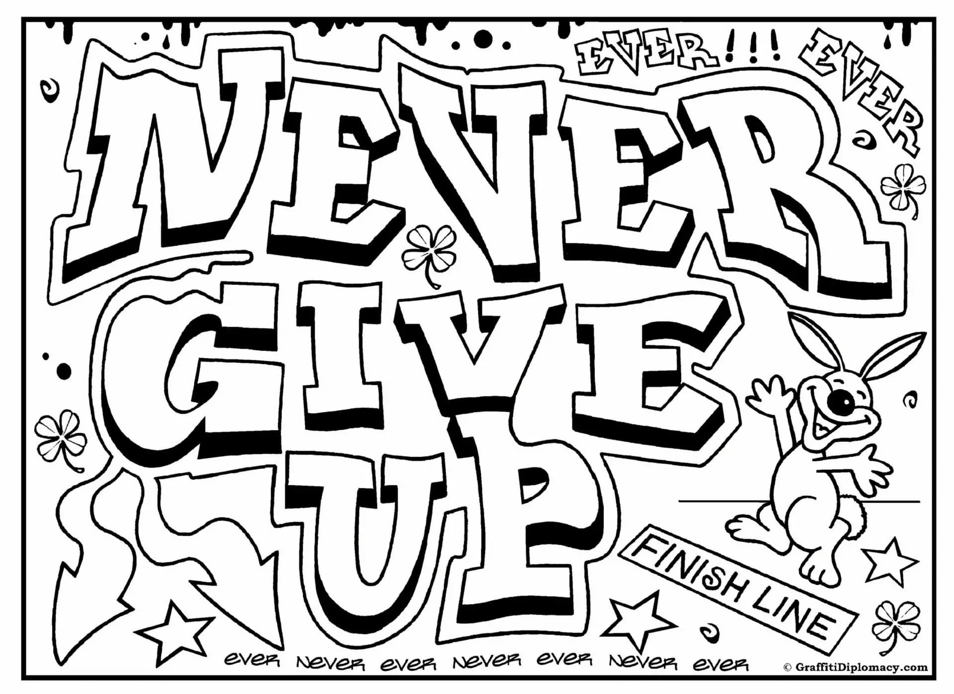 Growth Mindset Never Give Up Coloring Page Download Print Or Color Online For Free Growth Mindset Never Give Up Coloring Page Download Print Or Color Online For Free