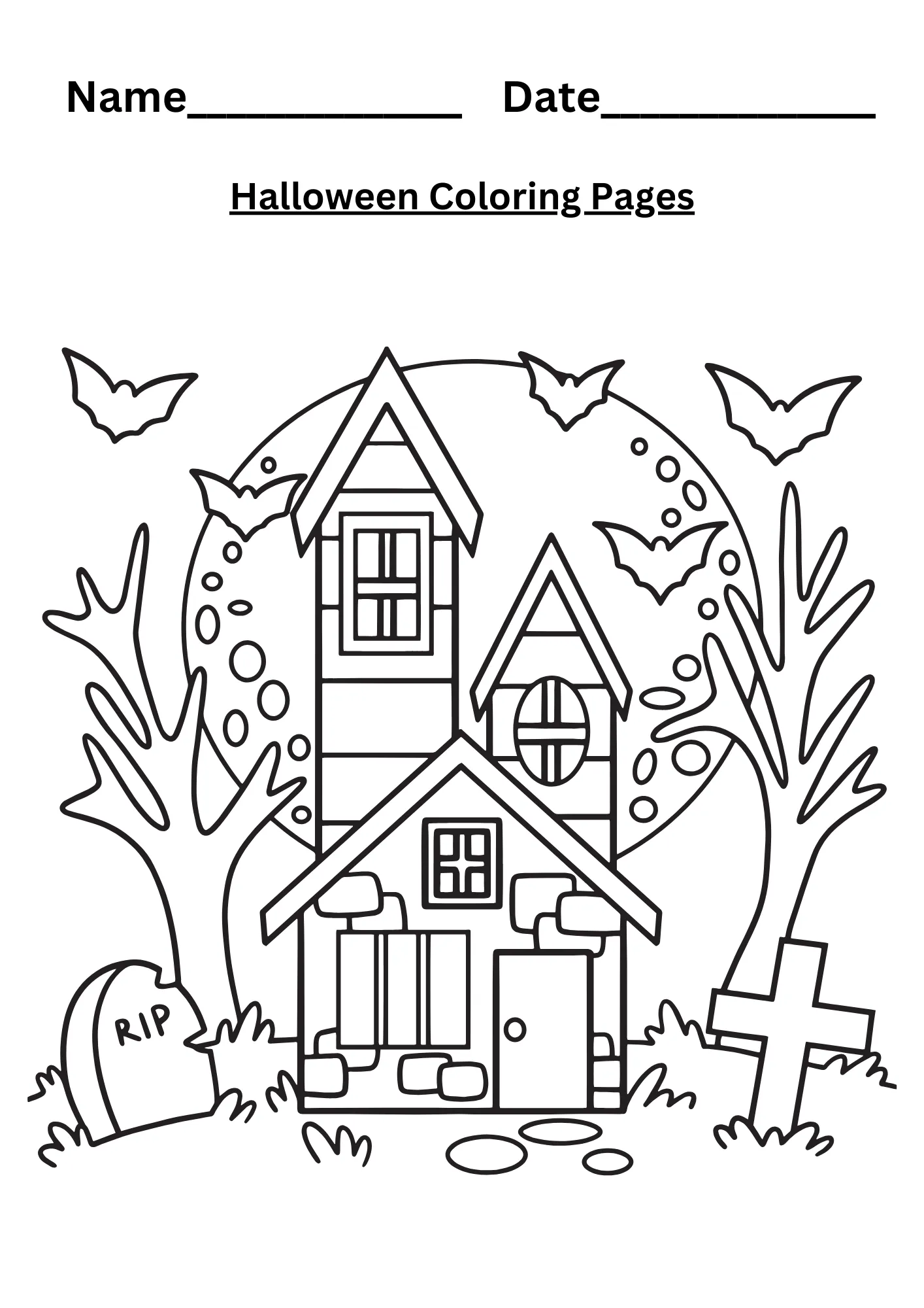 Halloween Coloring Page 1 Free Coloring Page Downloadable Worksheets Halloween Coloring Page 1 Free Coloring Page Downloadable Worksheets