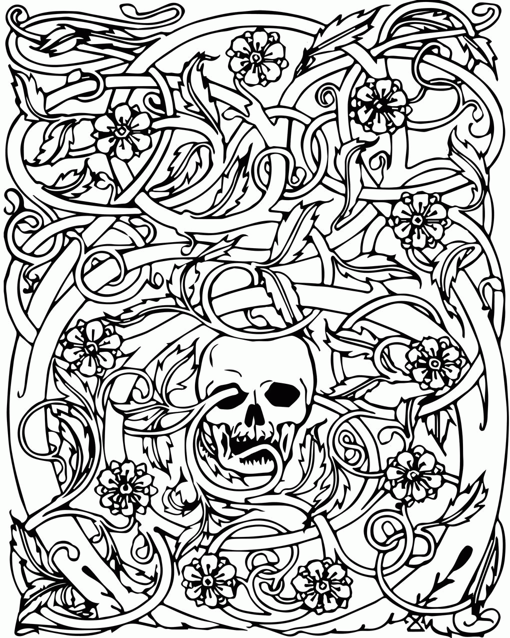 Halloween Coloring Pages For Adults Pdf 610257 Halloween Coloring Pages For Adults Pdf 610257