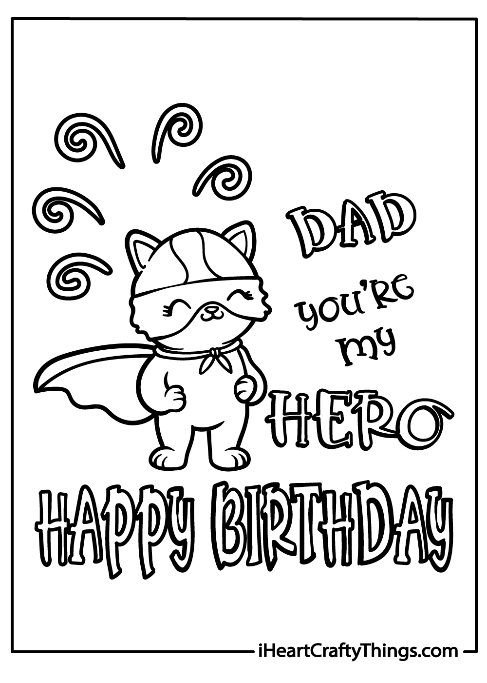 Happy Birthday Dad Coloring Pages 100 Free Printables Worksheets Library
