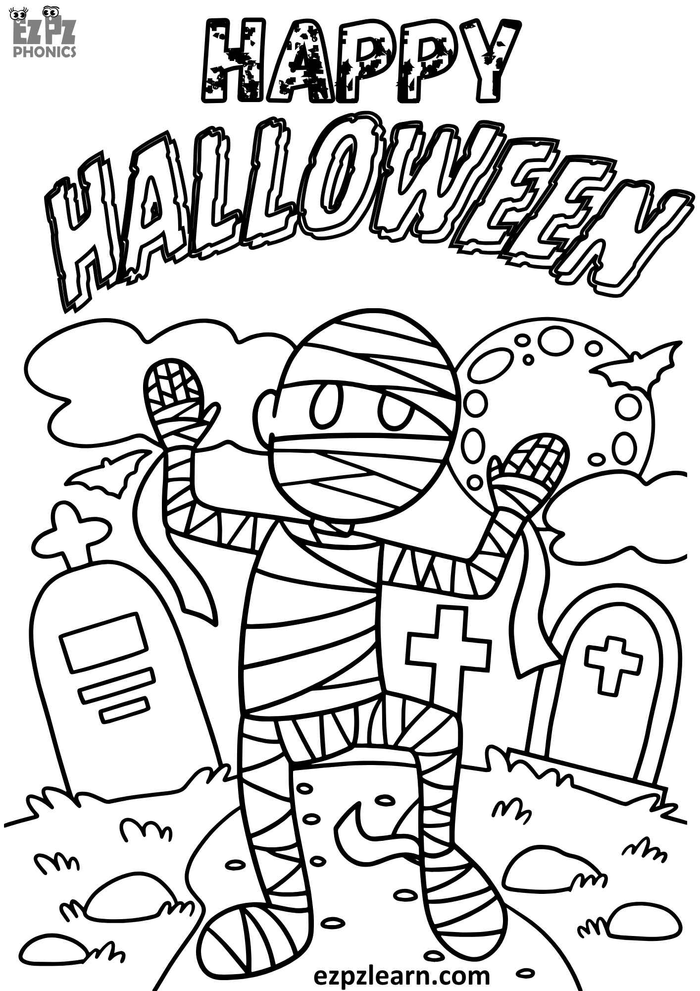Free Spooky Coloring Pages Free Spooky Coloring Pages