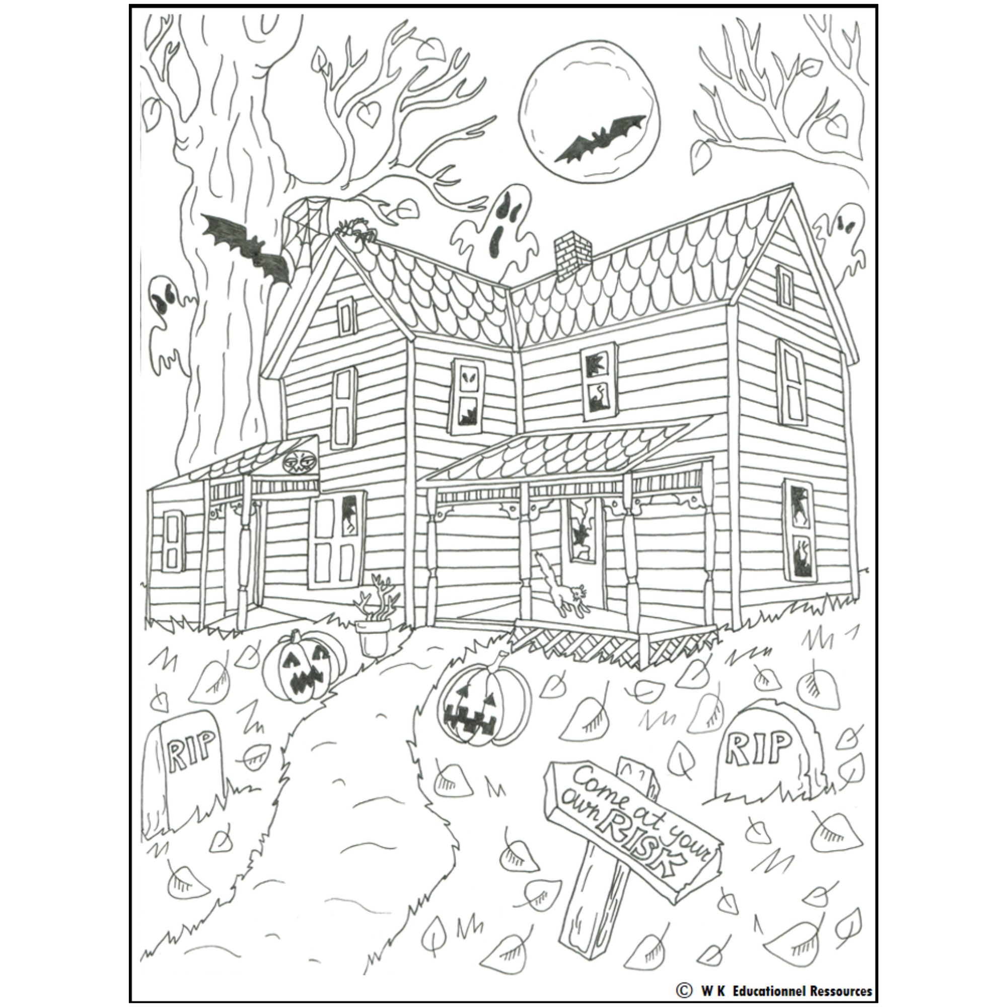 Happy Halloween Coloring Pages Coloring Sheets Coloring Book Clipart Printable Made By Teachers