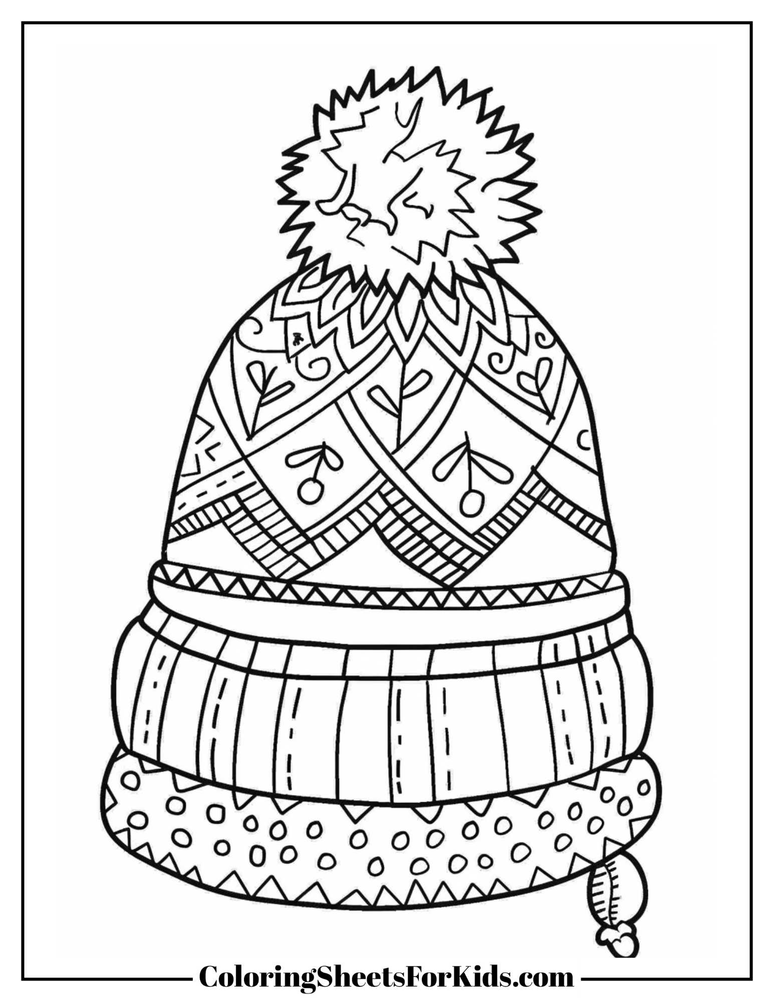 Hat Coloring Pages Printable PDF Coloring Sheets For Kids