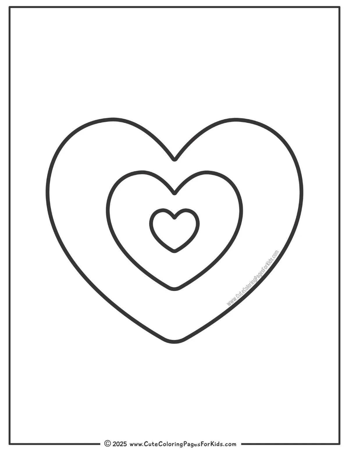 Free Printable Hearts Coloring Pages