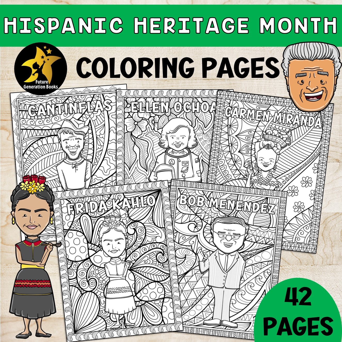 Hispanic Heritage Month Coloring Pages Printable
