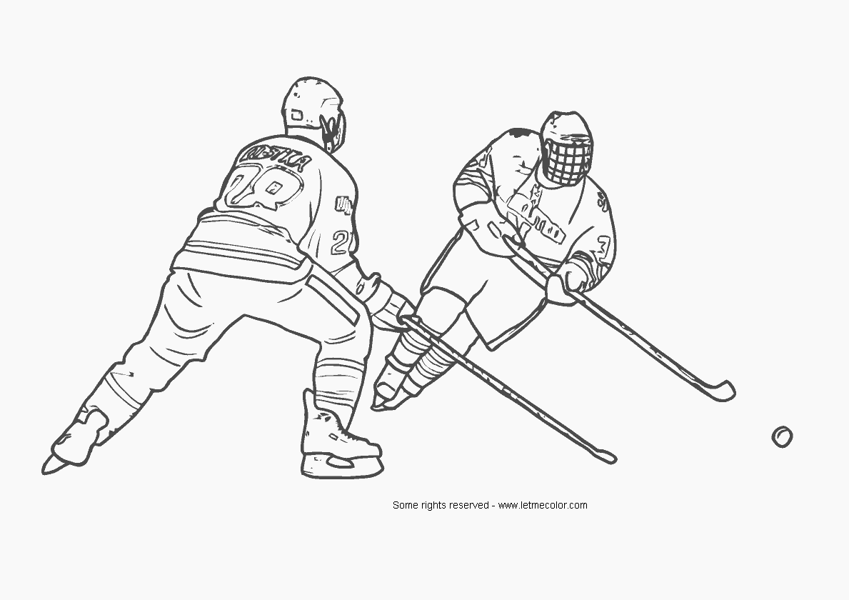 Hockey Coloring Page LetMeColor