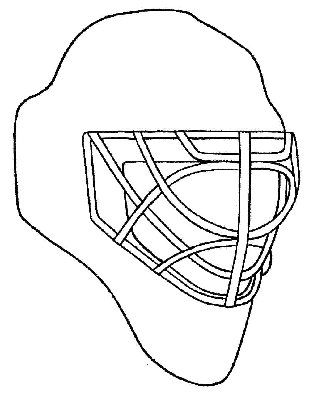 Hockey Helmet Coloring Page Download Print Or Color Online For Free